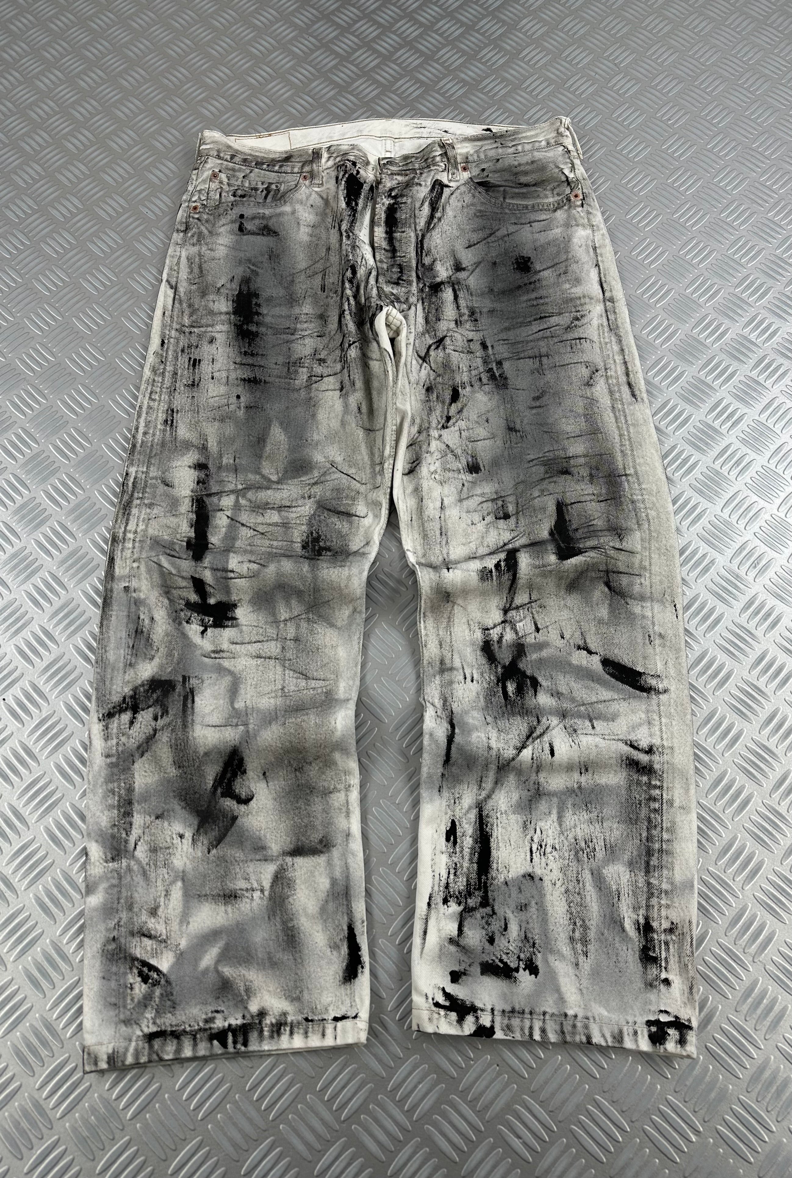 Vintage Levi’s 501 jeans handmade y2k style (XL)