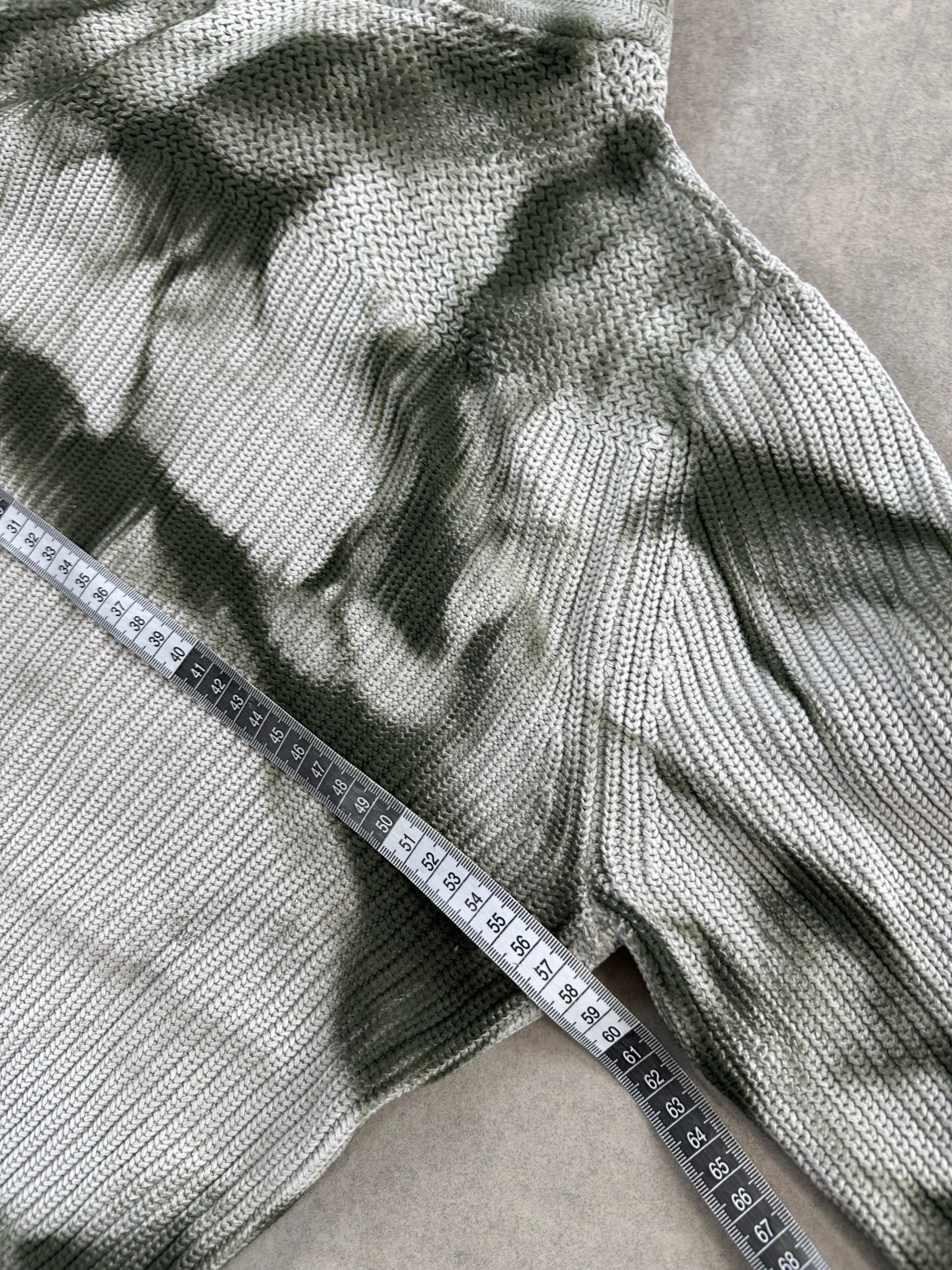 Asymmetrical knitted sweater custom y2k (M)