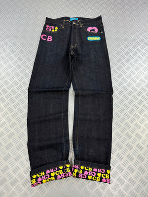 Vintage Japanese jeans crazy bomb y2k (S)