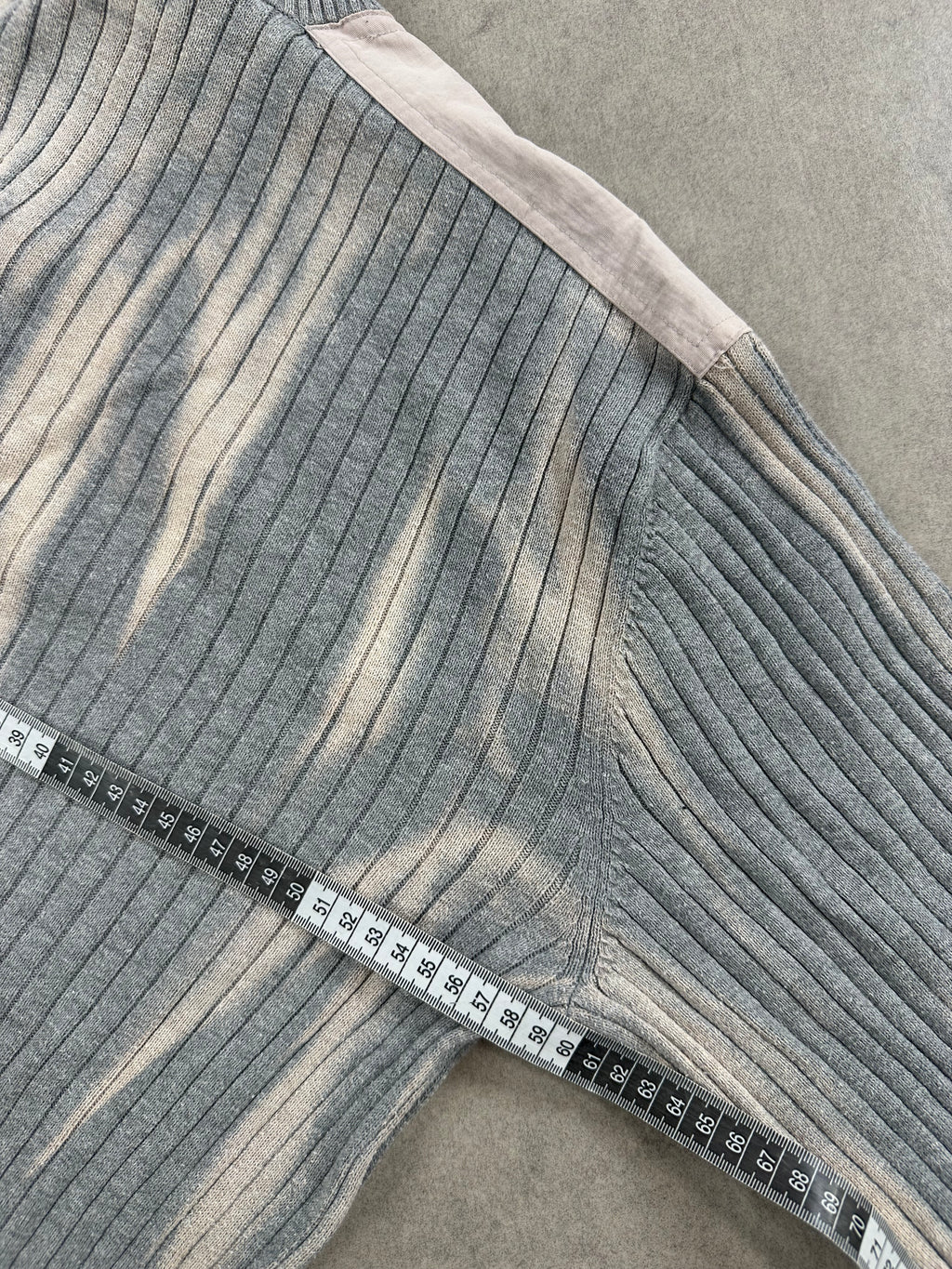 Calvin Klein mid zip knitted sweater custom Y2K (XL)