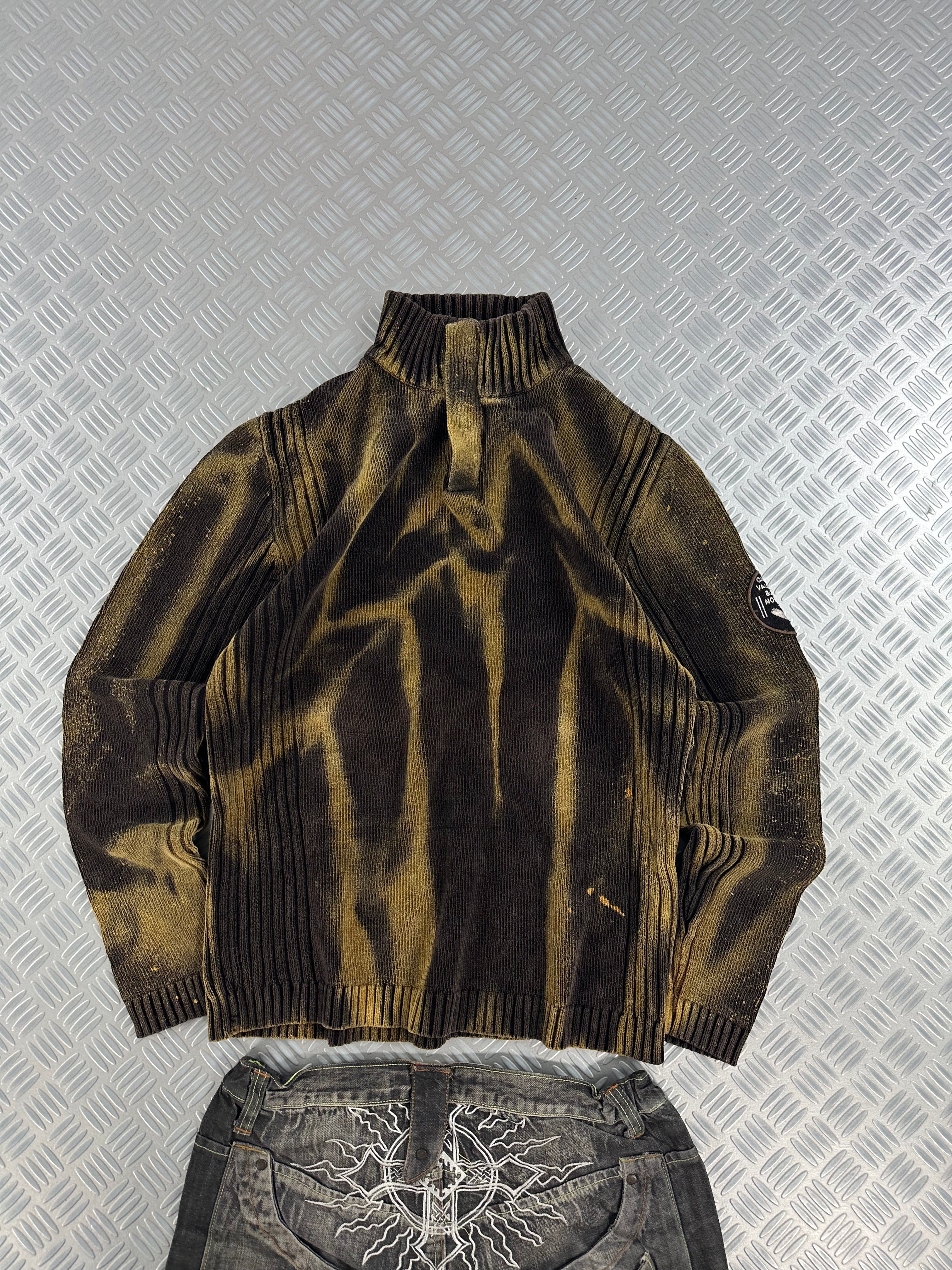Vintage Knitted Bleached Y2k Sweater (L)