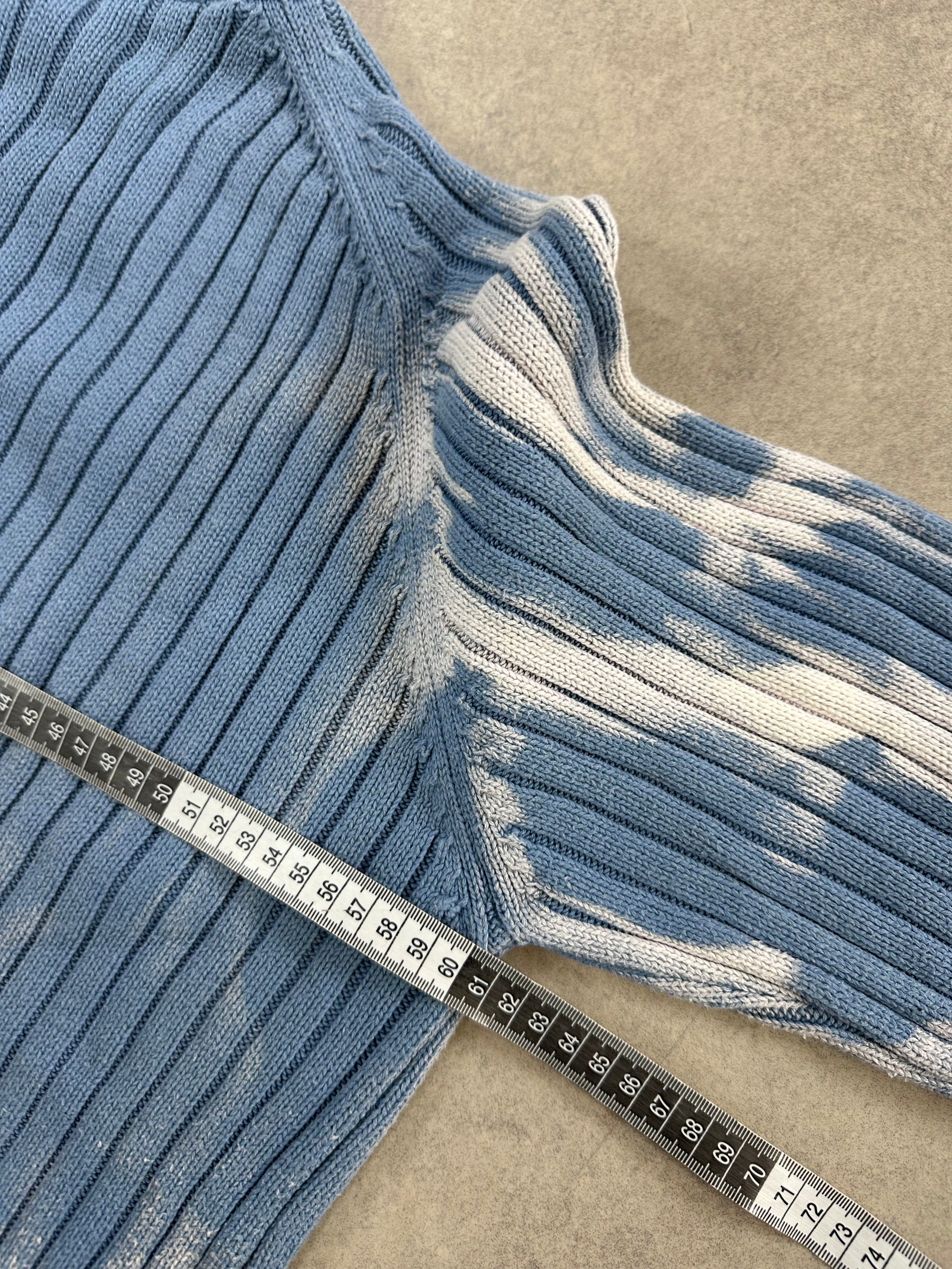 Full zip knitted sweater custom y2k (XL)