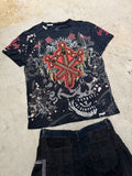 Vintage Y2k Rebel T-Shirt Affliction style (L)