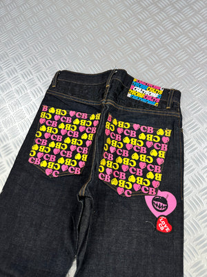 Vintage Japanese jeans crazy bomb y2k (S)