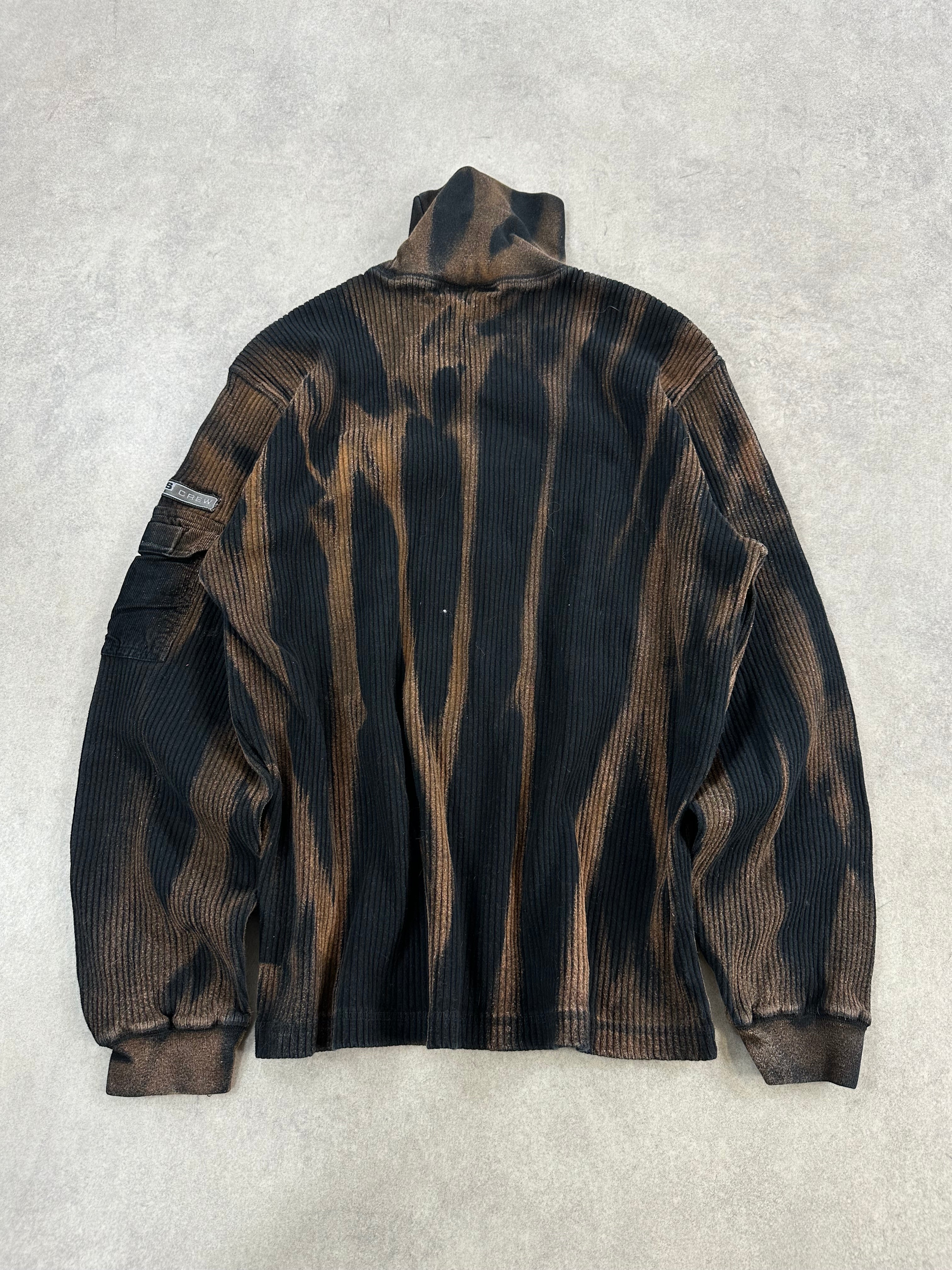 Vintage Knitted Y2k Bleached Sweater custom (L)