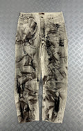 Vintage denim jeans custom y2k disstresed (L)