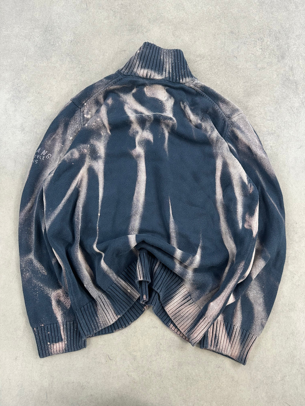 Mid zip knitted sweater y2k custom (XL)