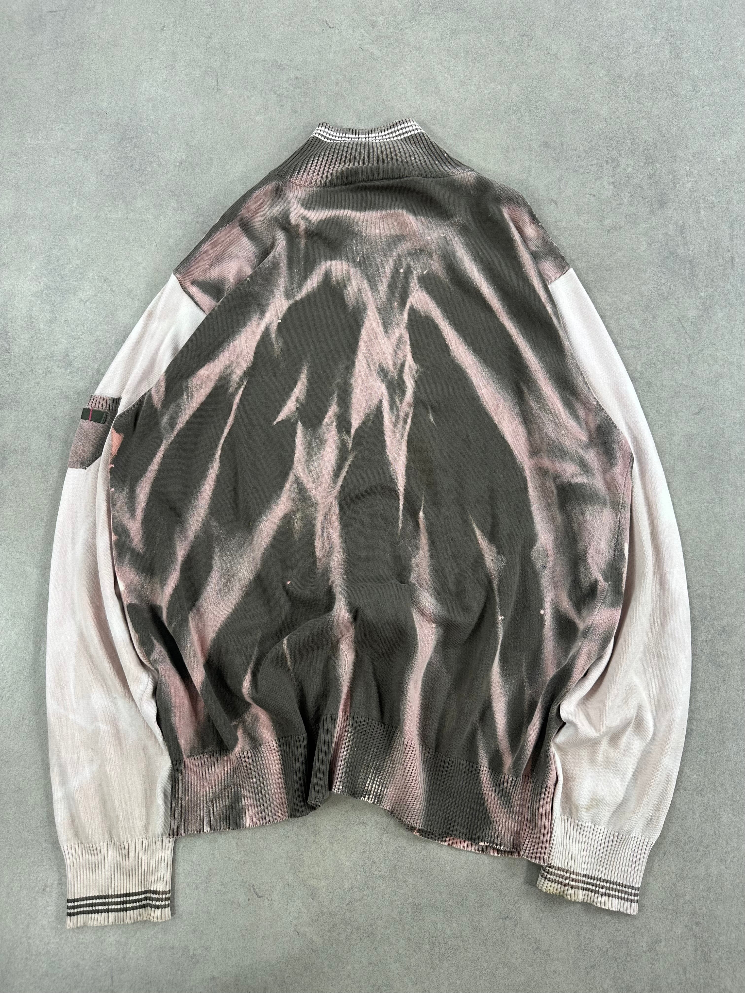 Adidas full zip sweater custom y2k (XL)