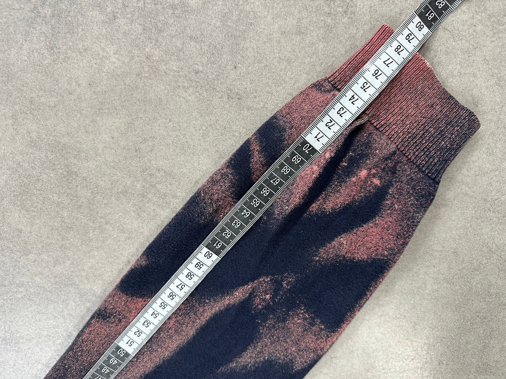 Full zip knitted sweater custom y2k (M)