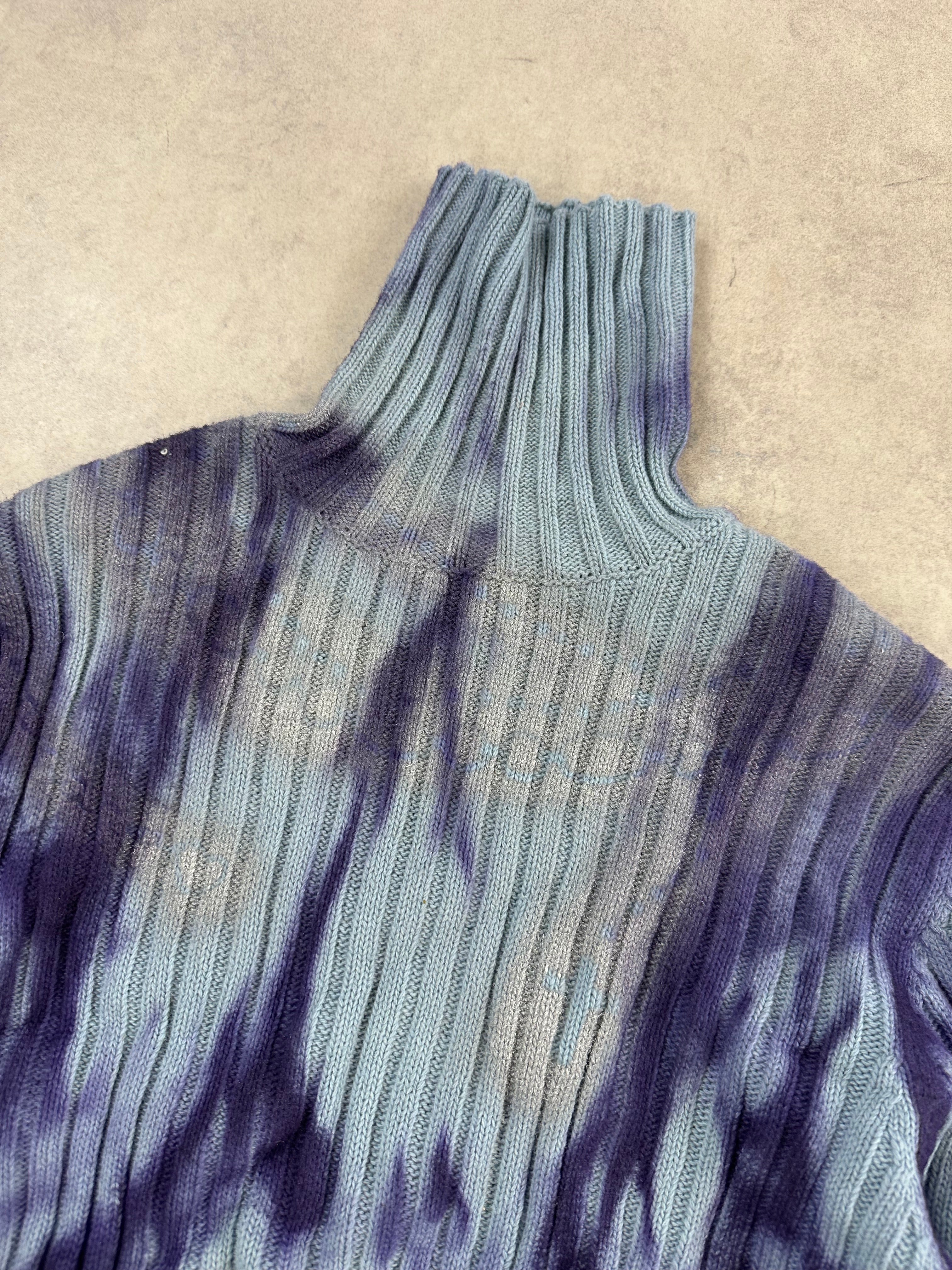 Vintage Knitted Y2k Sweater custom (M)