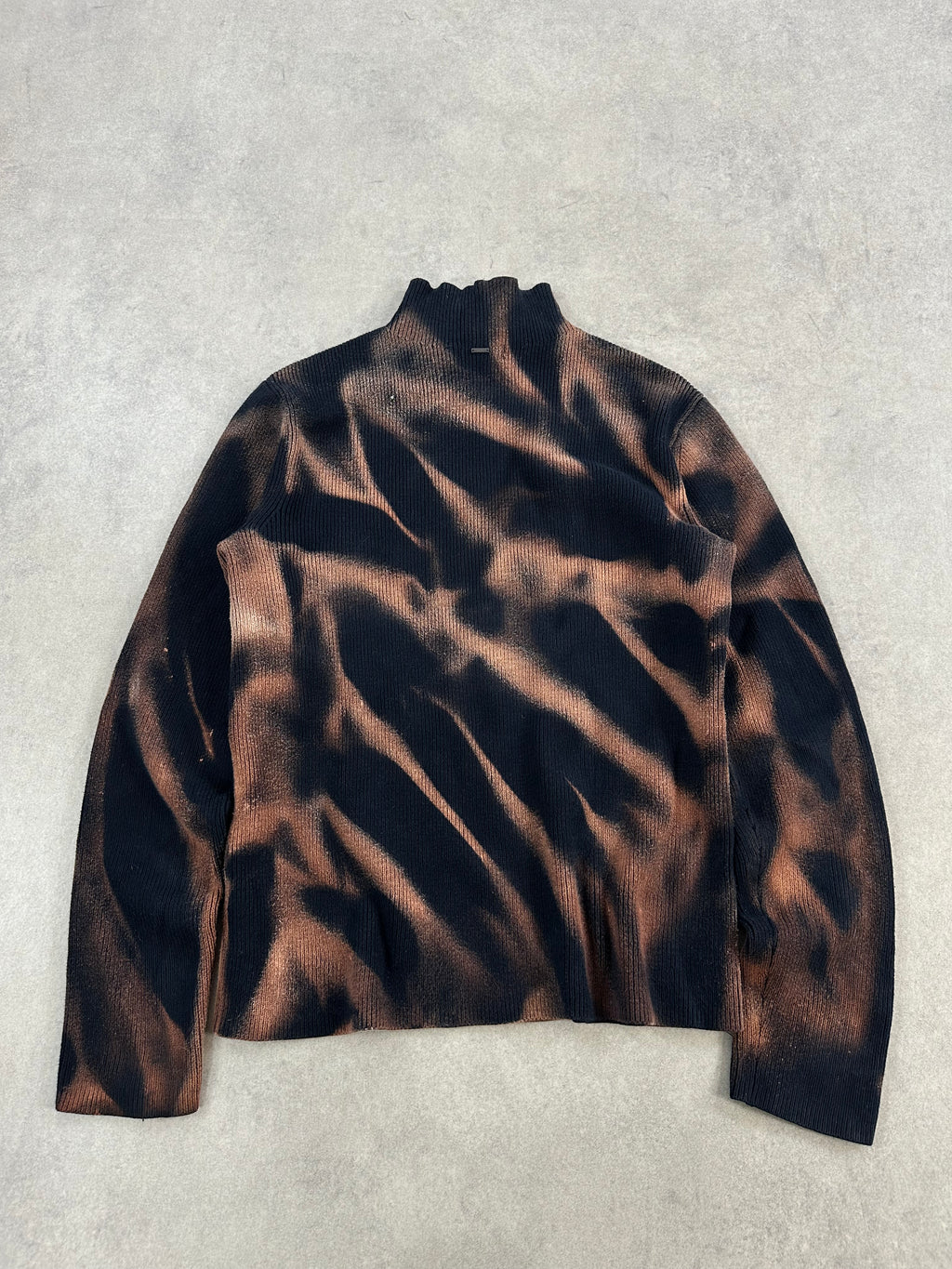 Asymmetrical knitted sweater Y2K custom (L)
