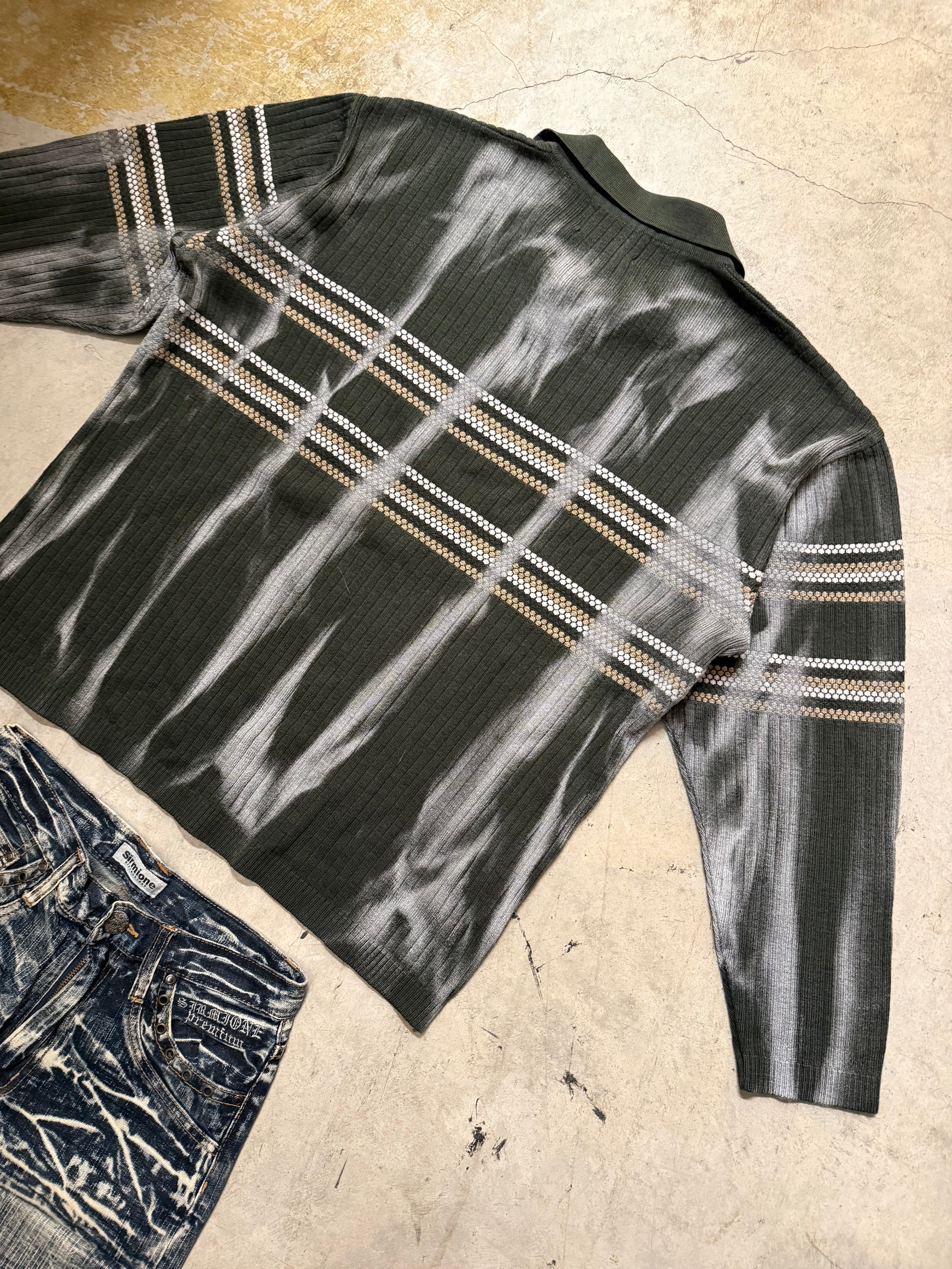 Vintage Y2k Knitted Sweater custom (M)
