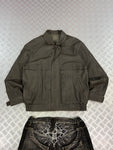 Leather Bomber Jacket Vintage Suede 90s Boxy fit