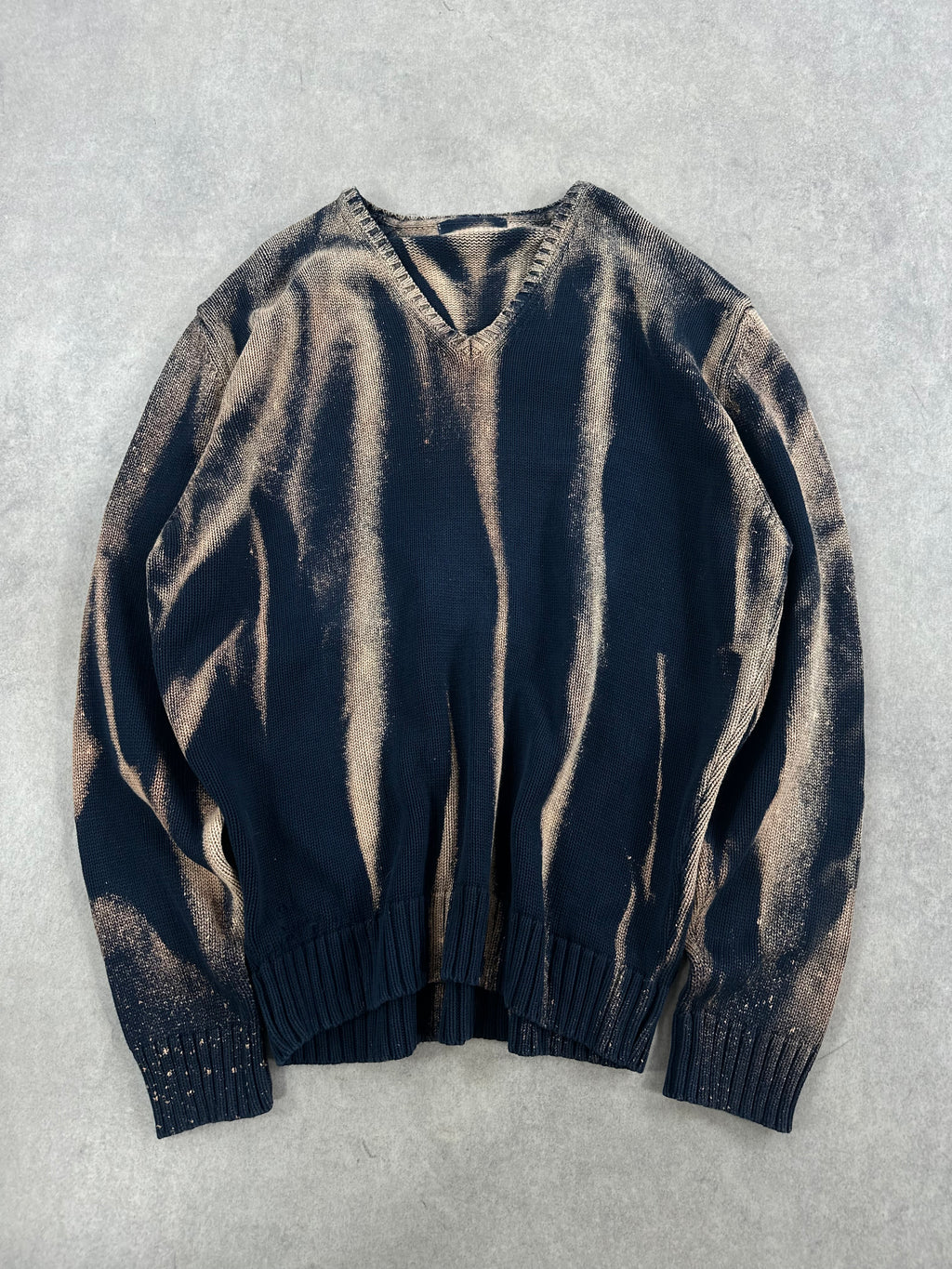 Vintage knitted sweater custom y2k (XL)