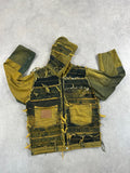 Hooded bomber jacket handmade boxy fit upcycled patchwork (copia)