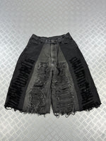 Baggy distressed jorts handmade (M)