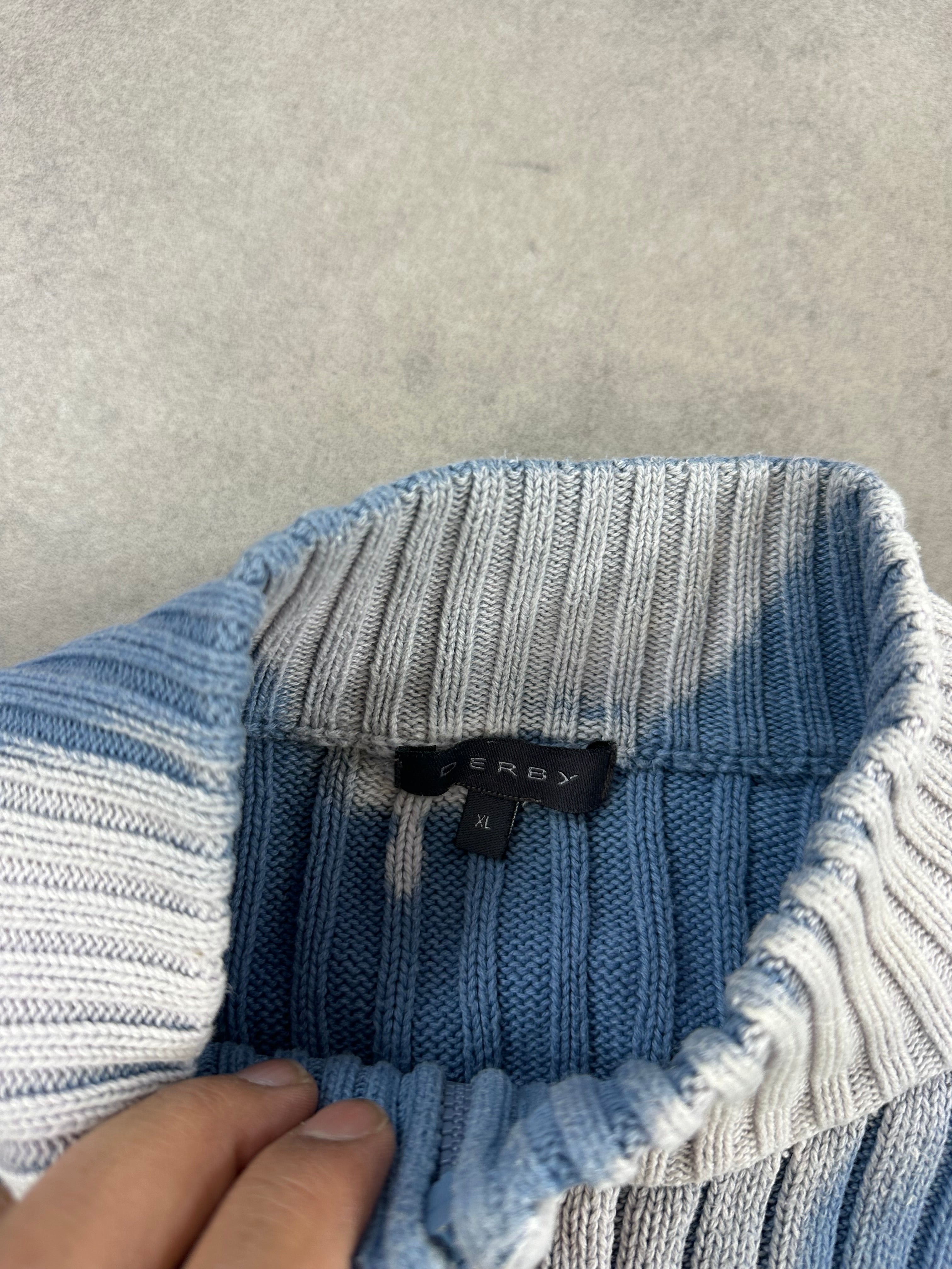 Full zip knitted sweater custom y2k (XL)