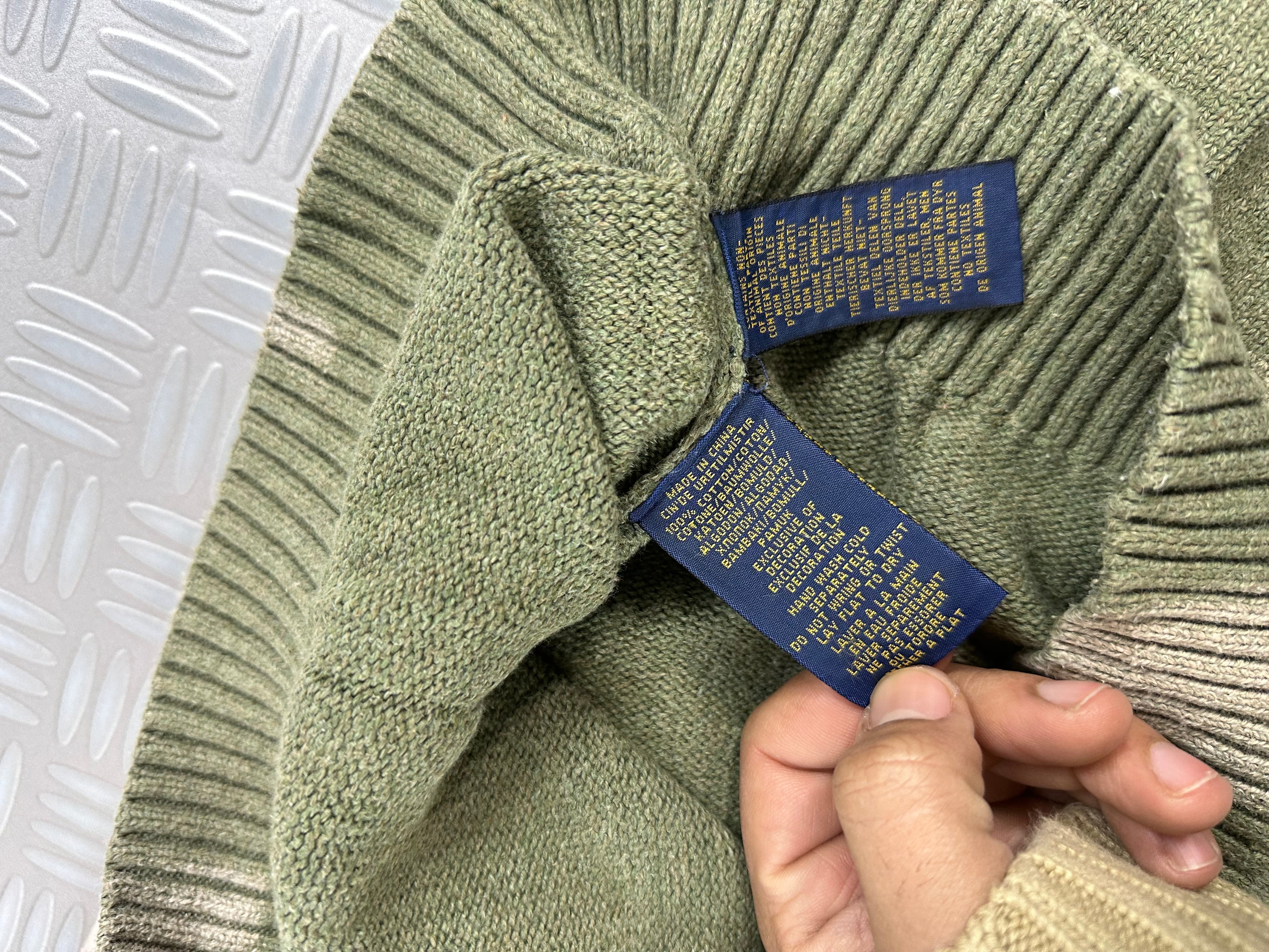 Polo Ralph Lauren mid zip sweater handmade (M)