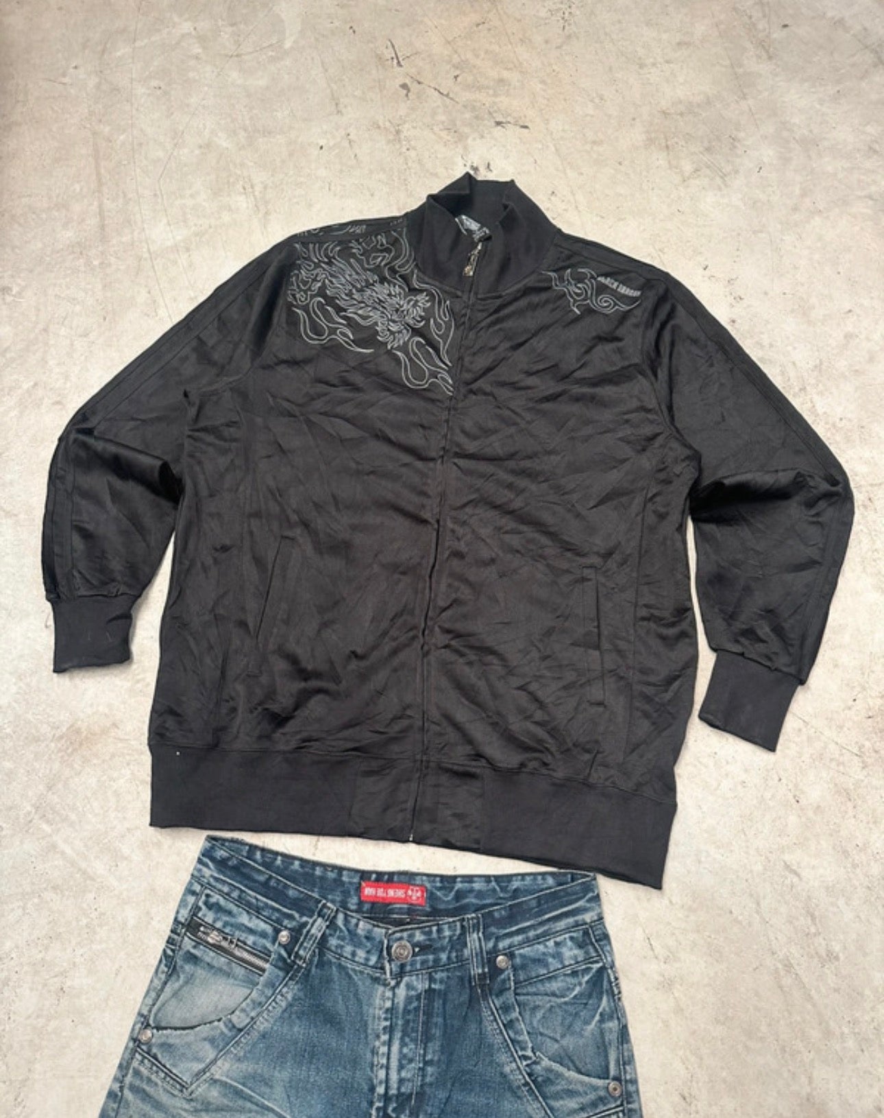 Vintage souvenir soukajan Dog Town Black Dragon Jacket