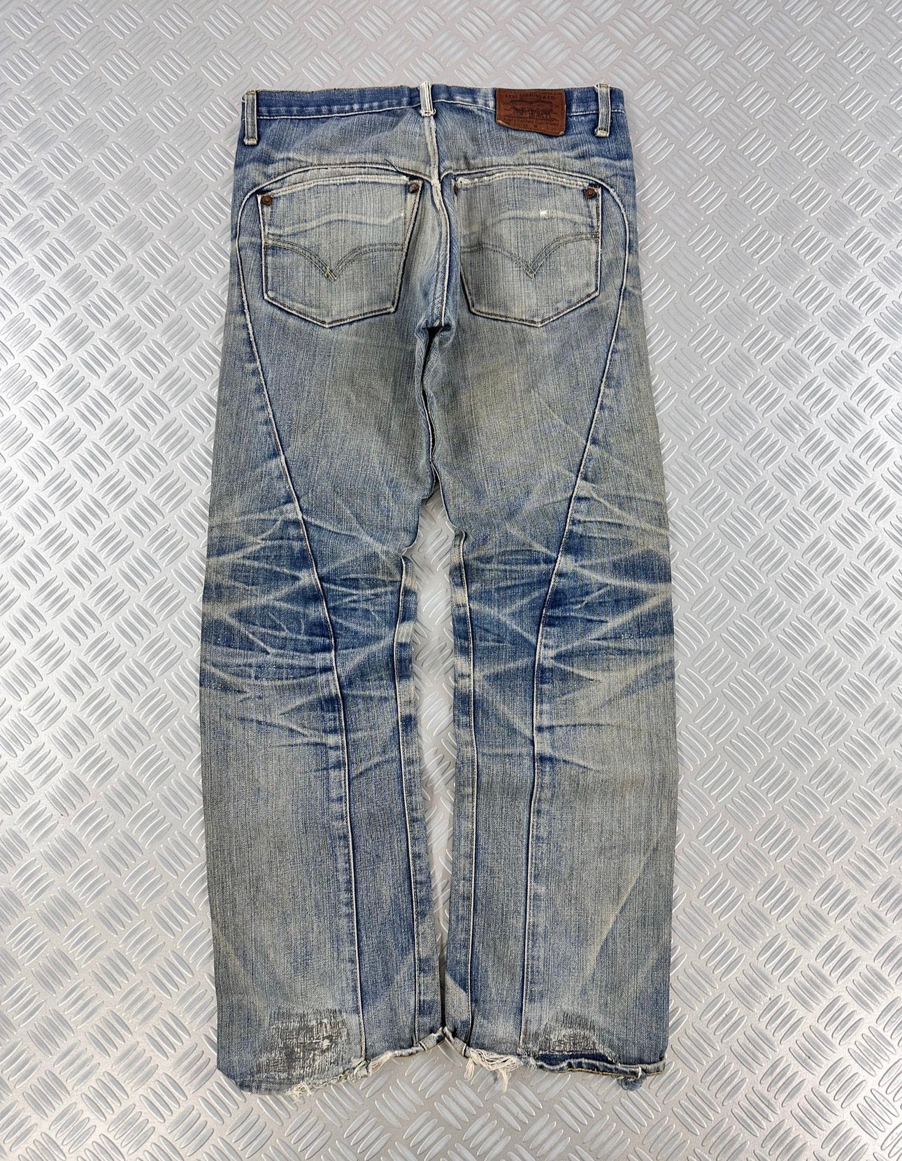 Levis Japanese y2k Flared Jeans Faded original japan Asia