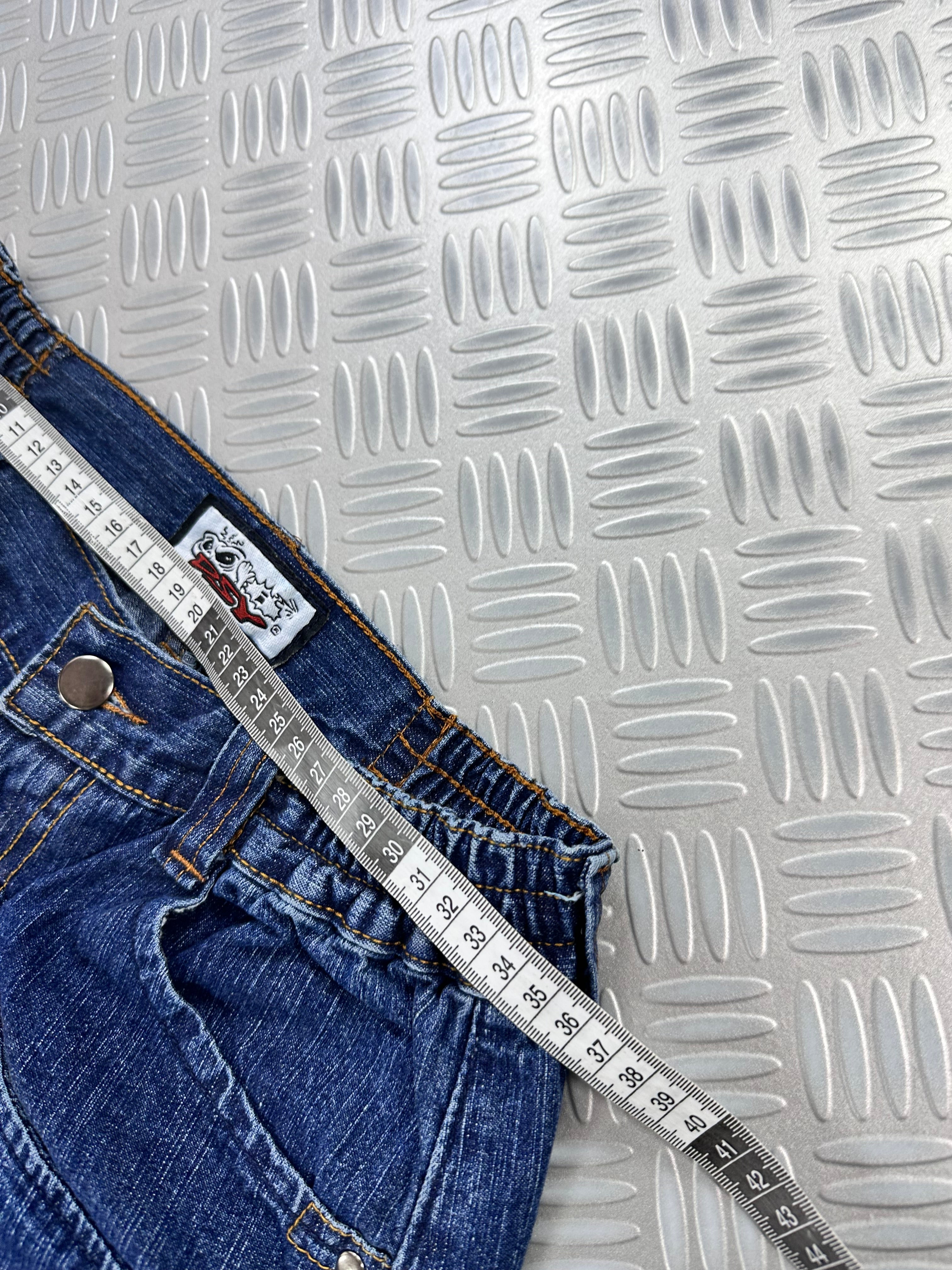 baggy graphic jeans vintage 2000's (XS)