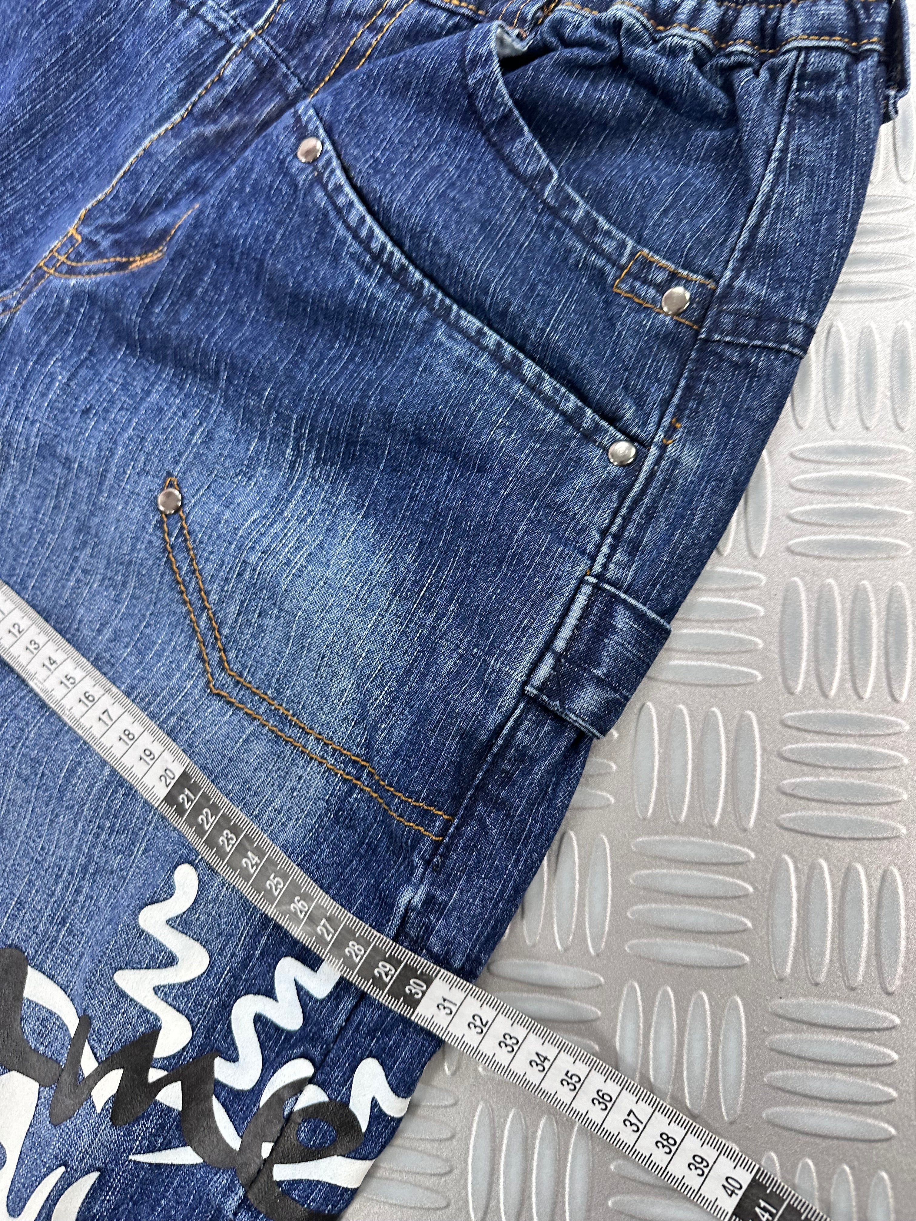 baggy graphic jeans vintage 2000's (XS)