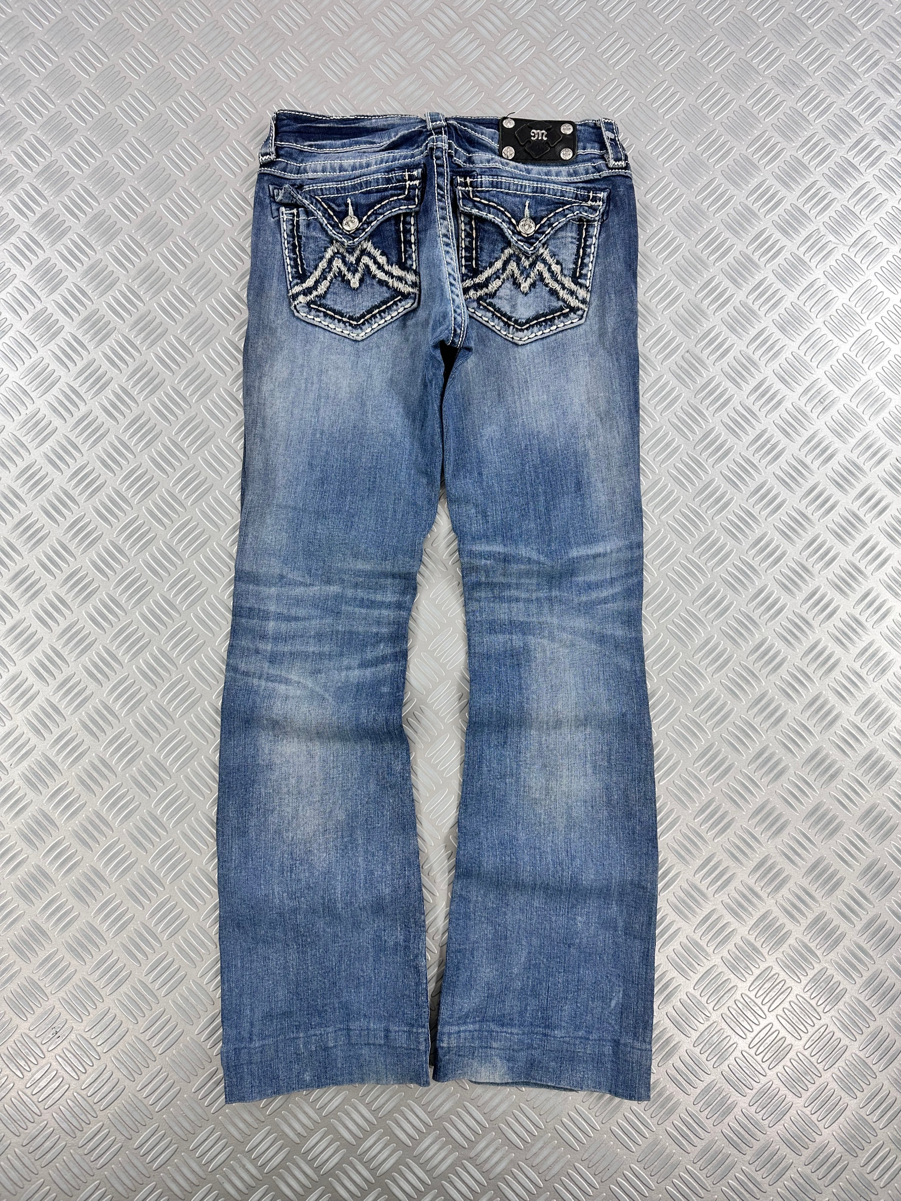 Missme flared low rise jeans 2000,s (M)