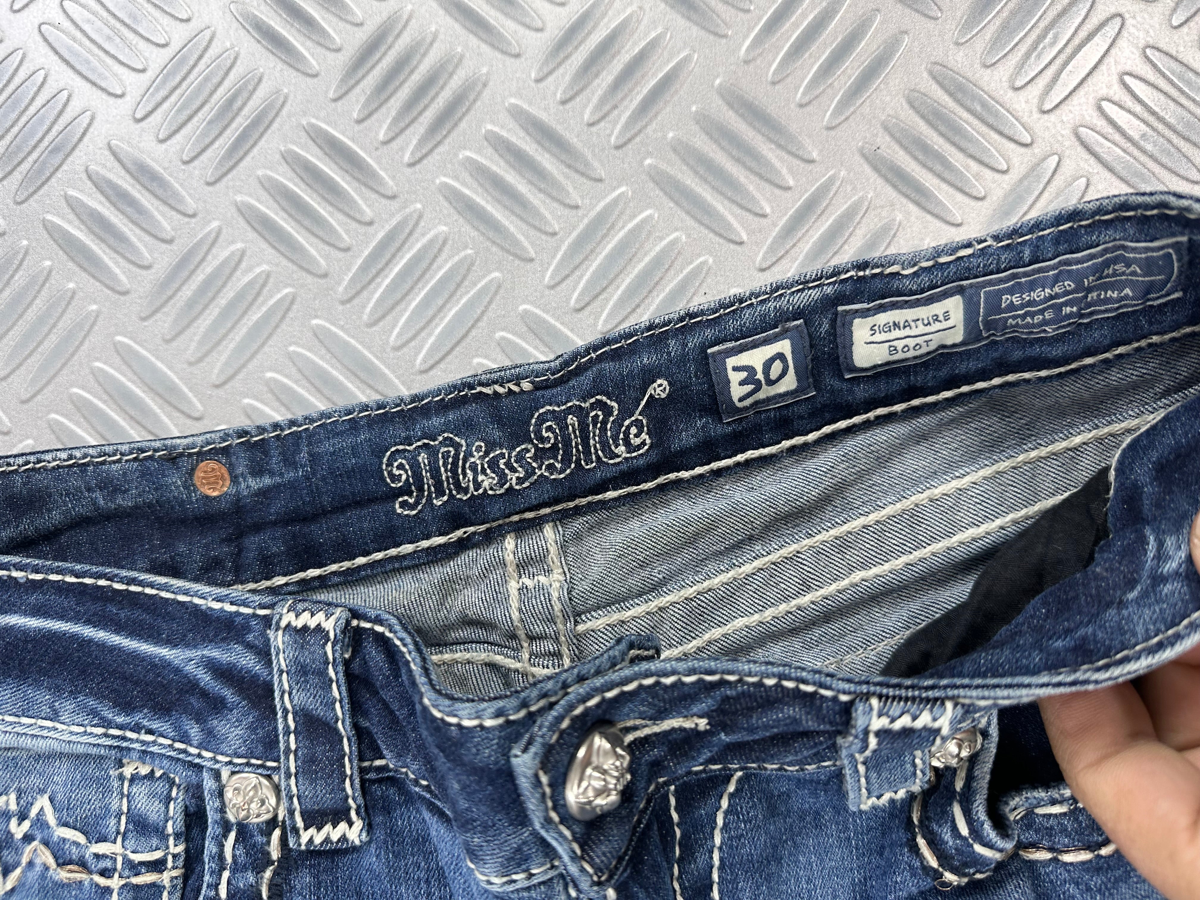 Missme flared low rise jeans 2000,s (M)