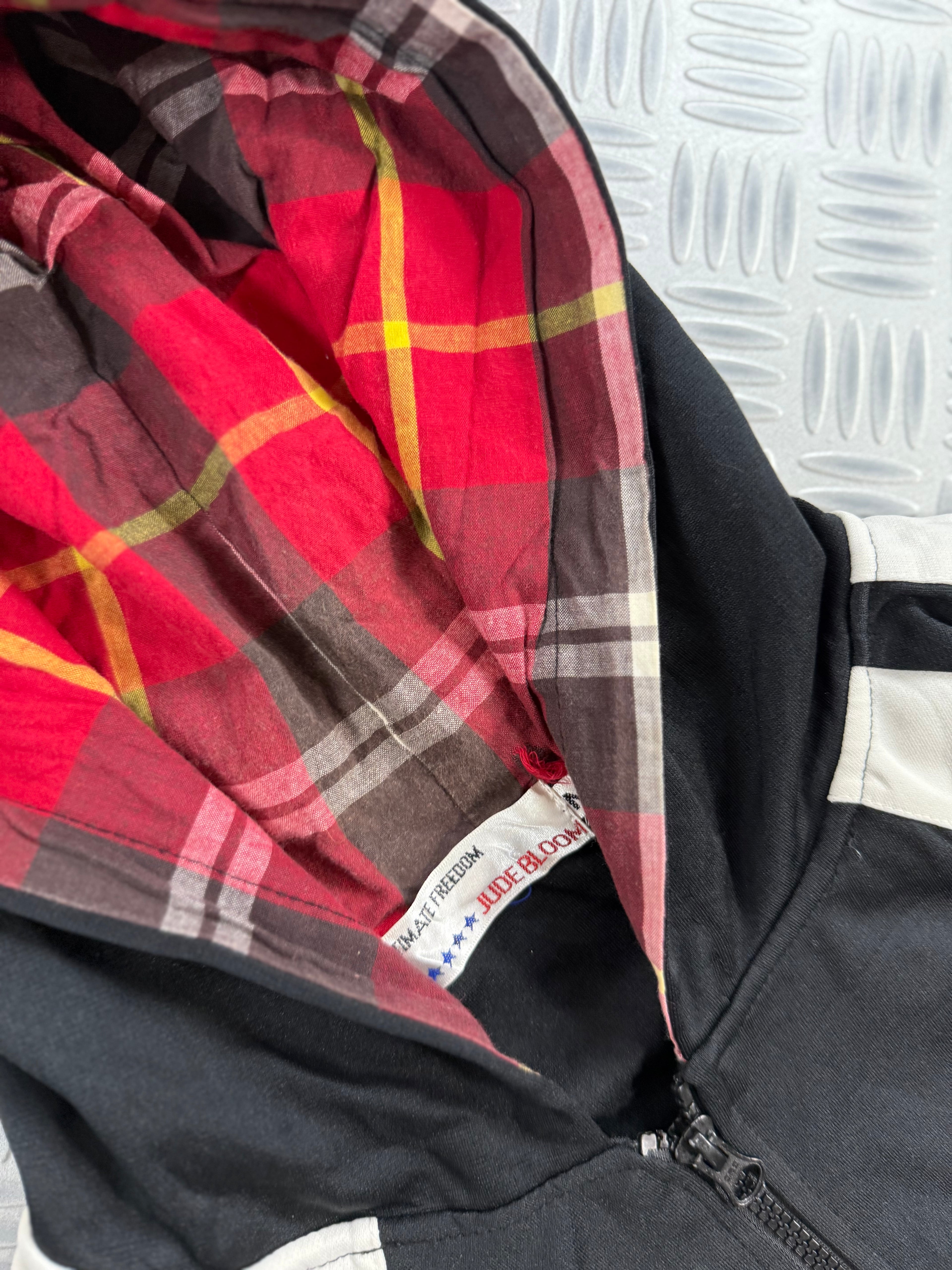 vintage japanese y2k hooded jacket (M)