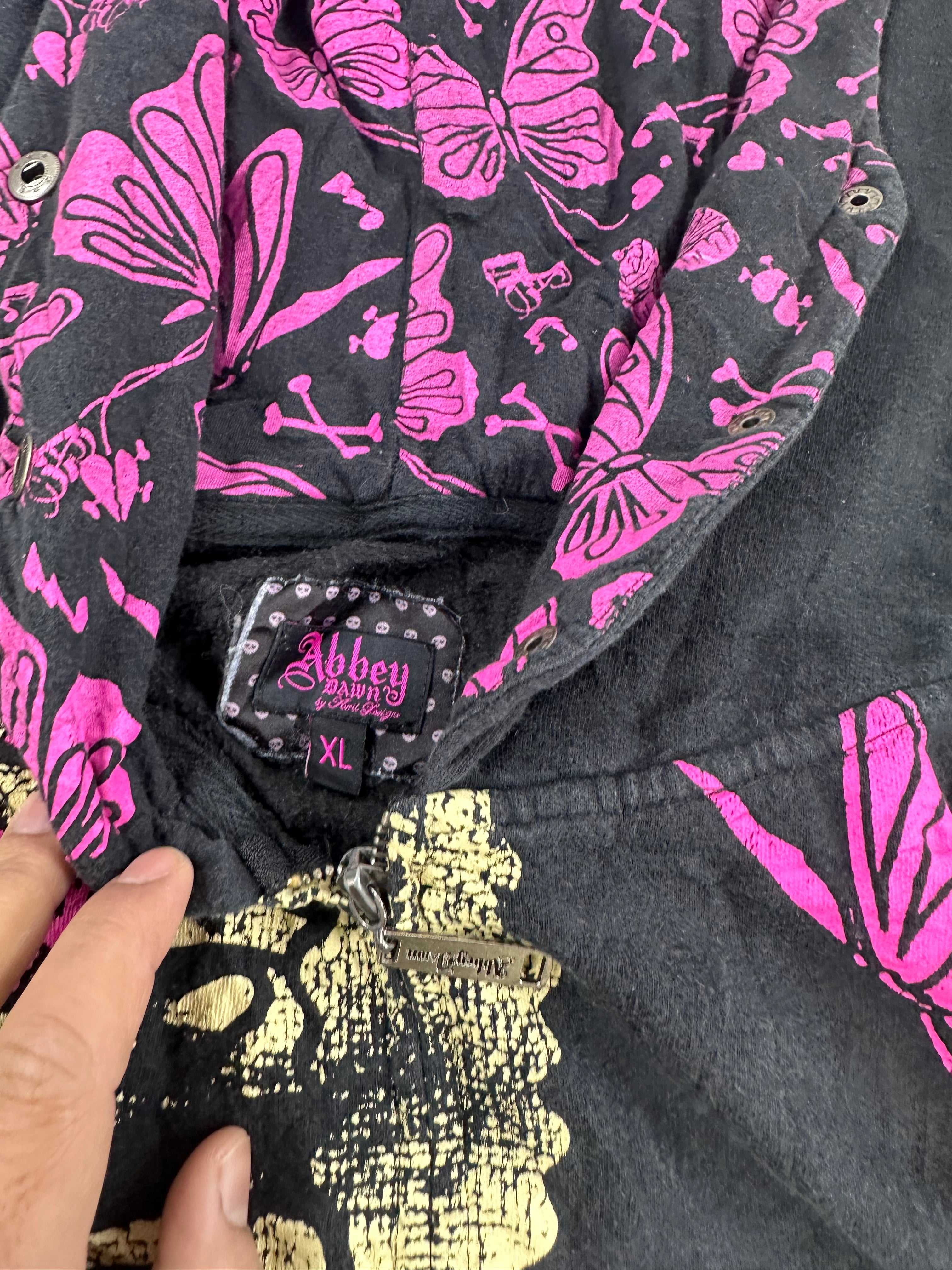 ABBEY DAWN hooded y2k japanese jacket  (XL)