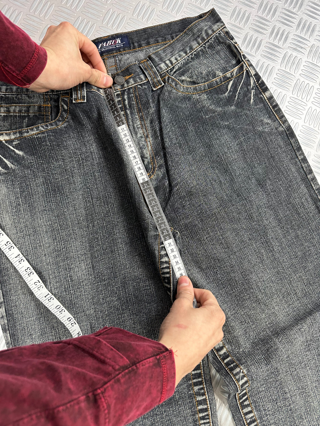 Baggy jeans vintage stone washed y2k styele (L)