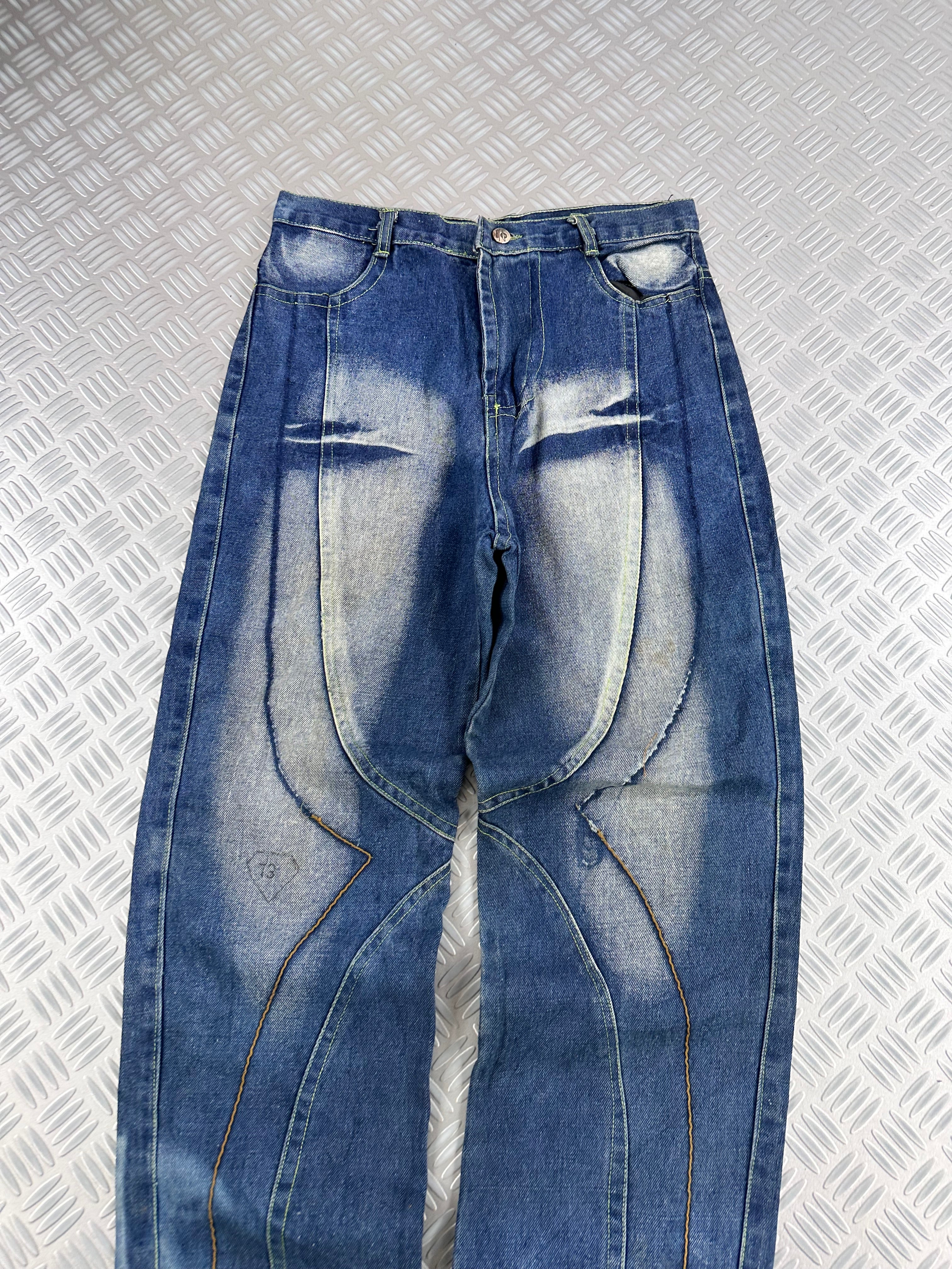 vintage y2k jeans spider embroidered 00's (M)