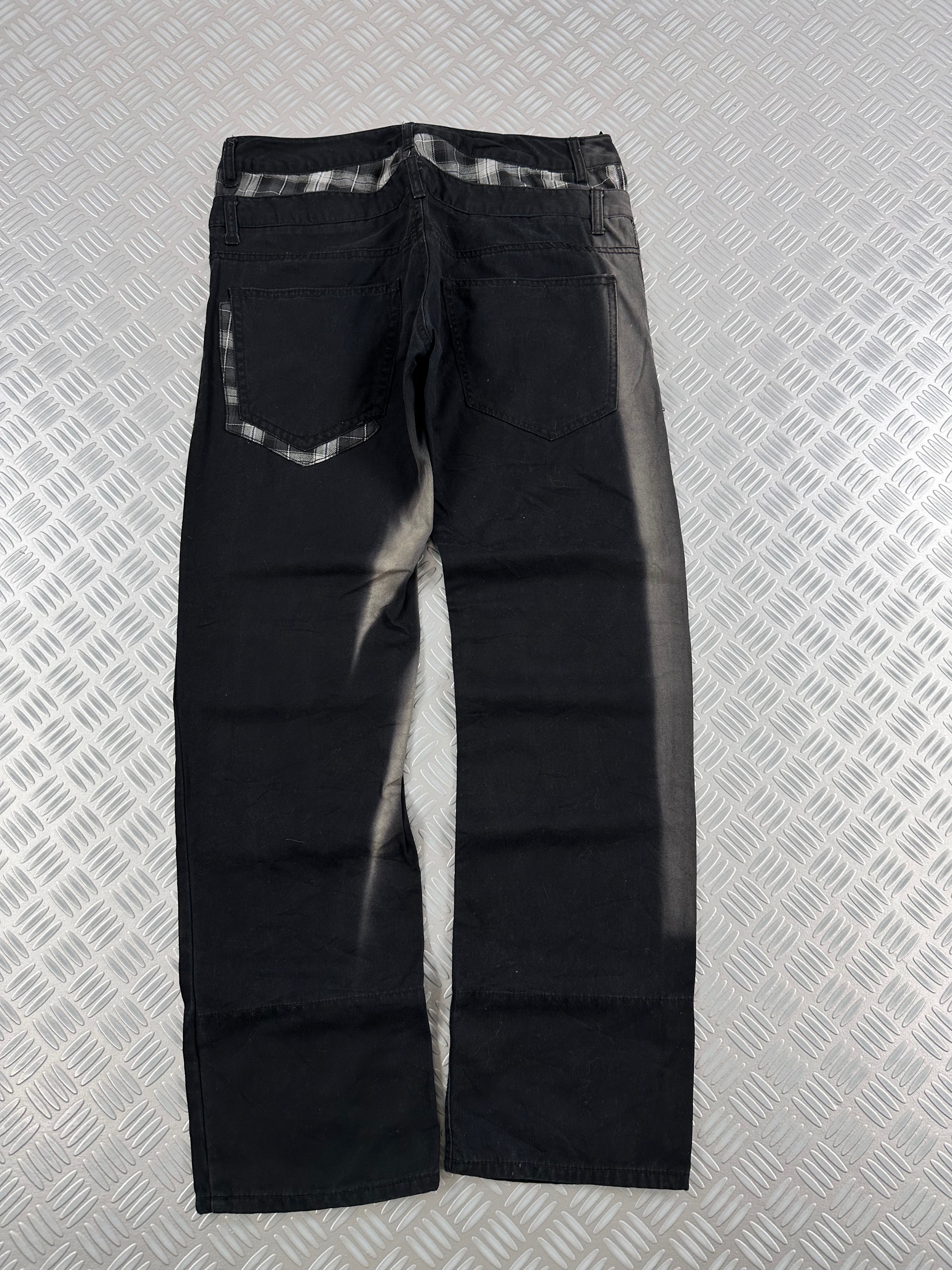 Double waist japanese faded jeans y2k (L)