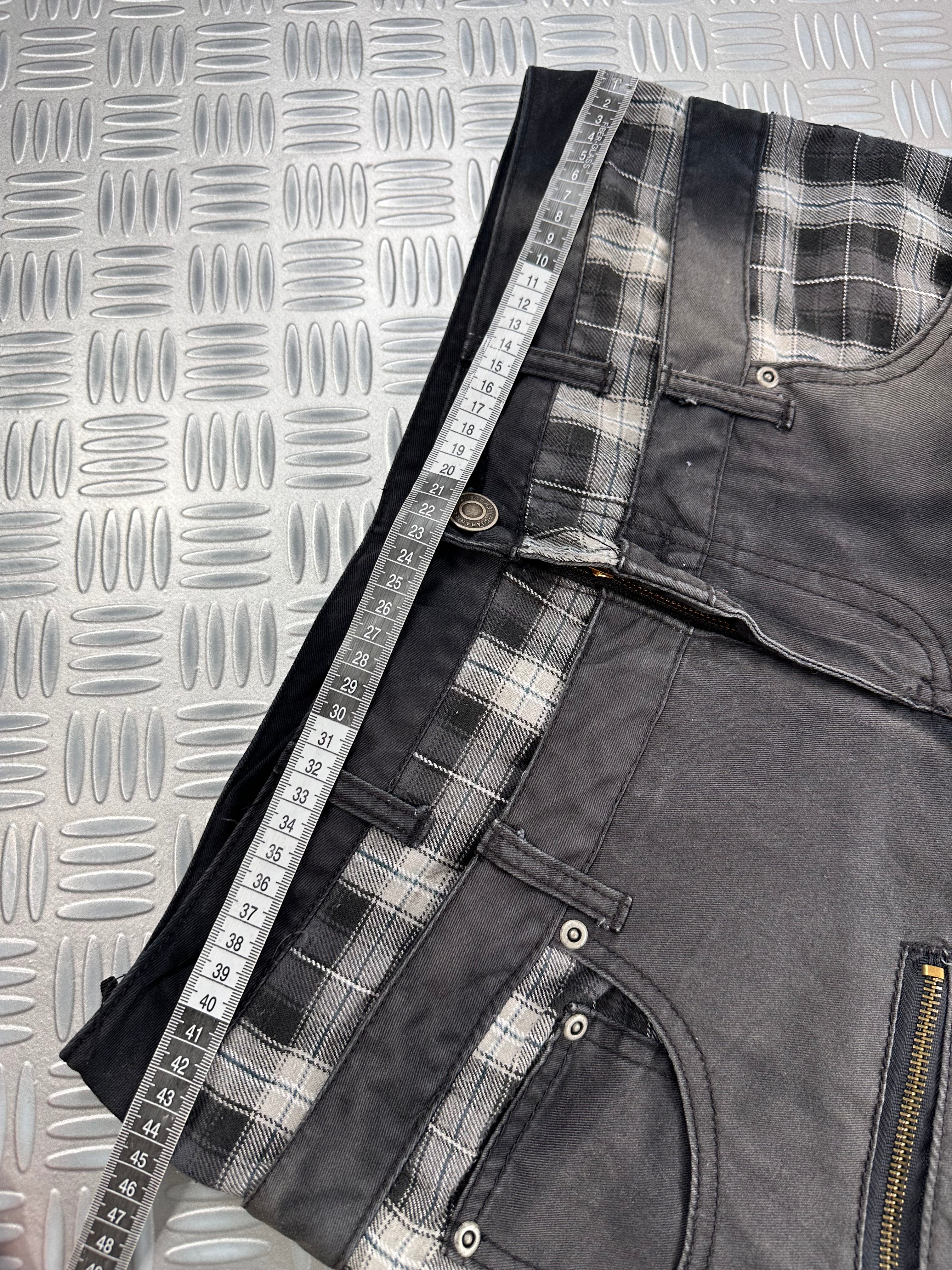 Double waist japanese faded jeans y2k (L)