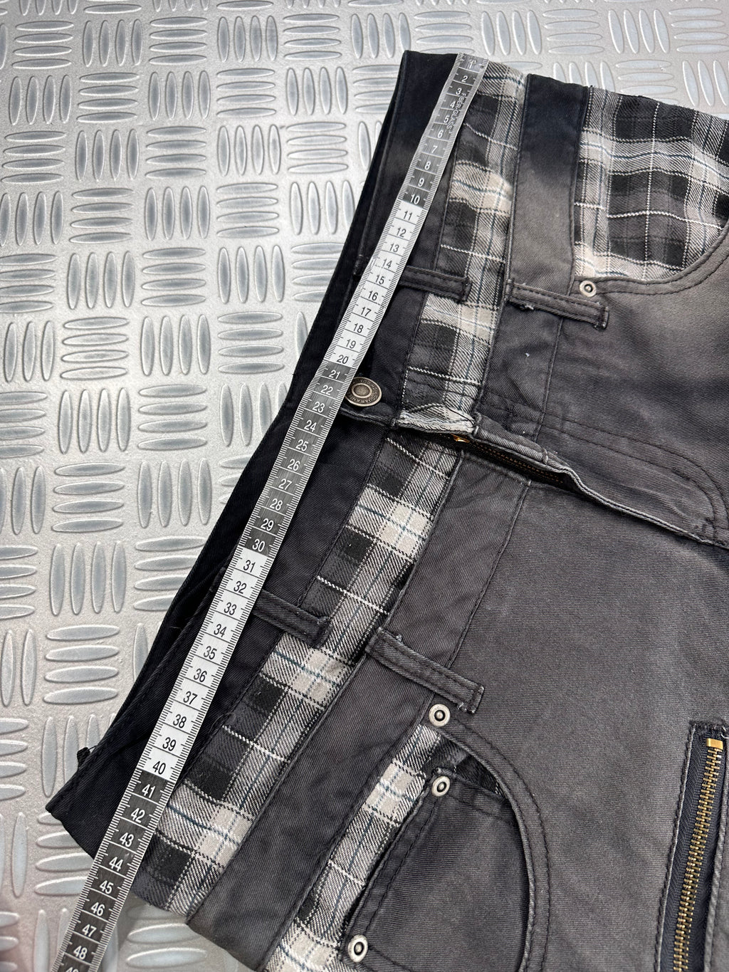 Double waist japanese faded jeans y2k (L)