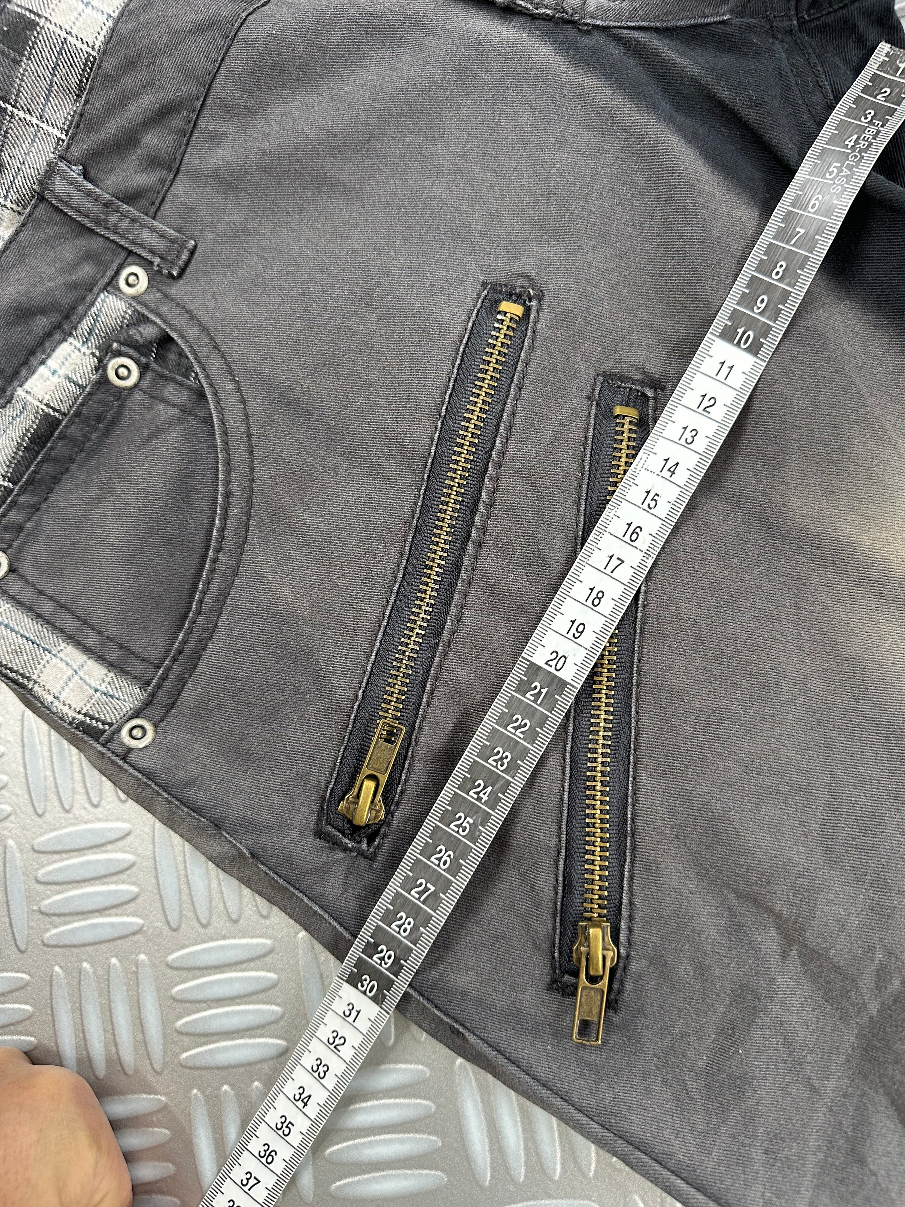 Double waist japanese faded jeans y2k (L)