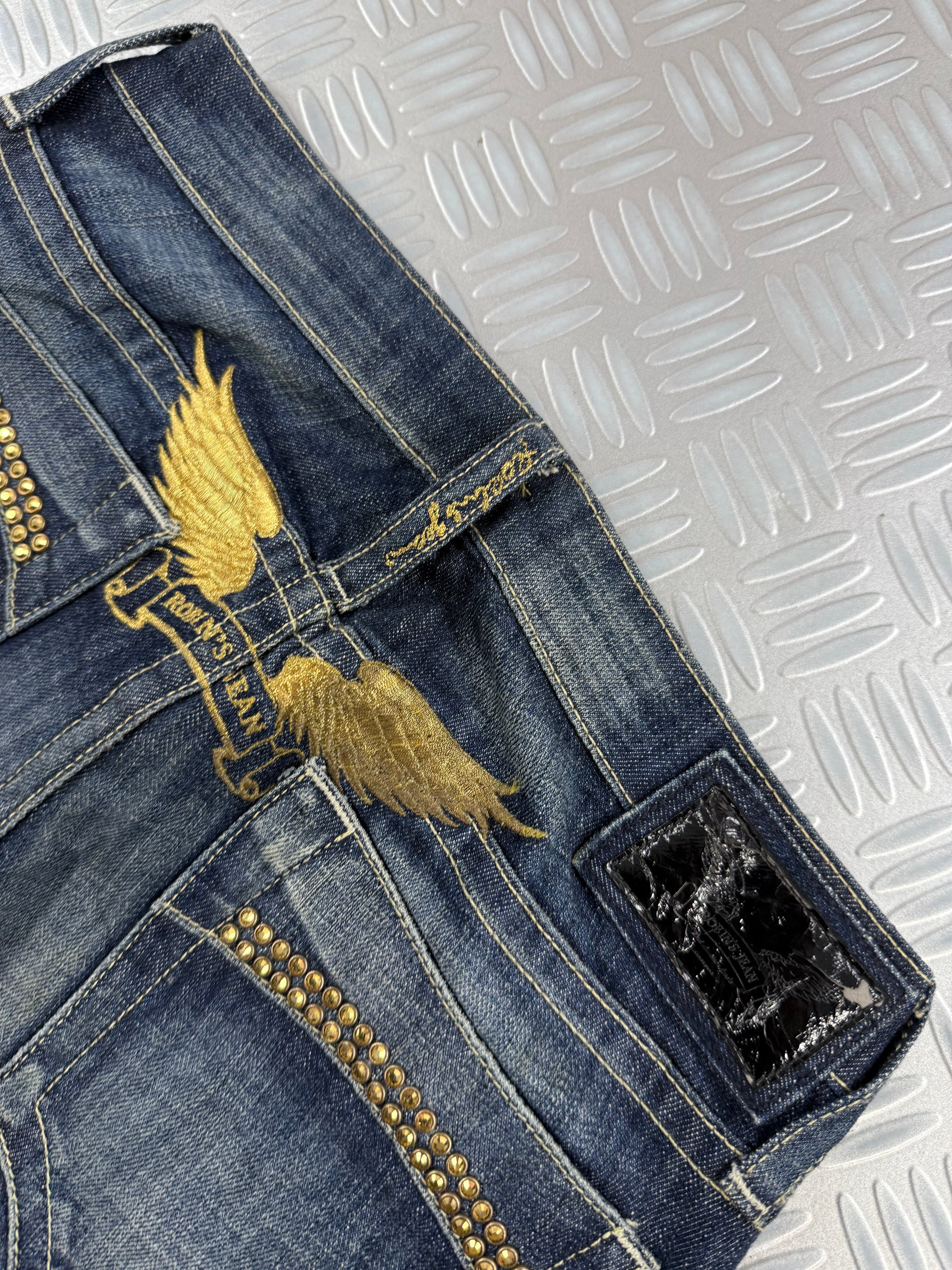 vintage robin's jeans flared low rise 2000's (XS)