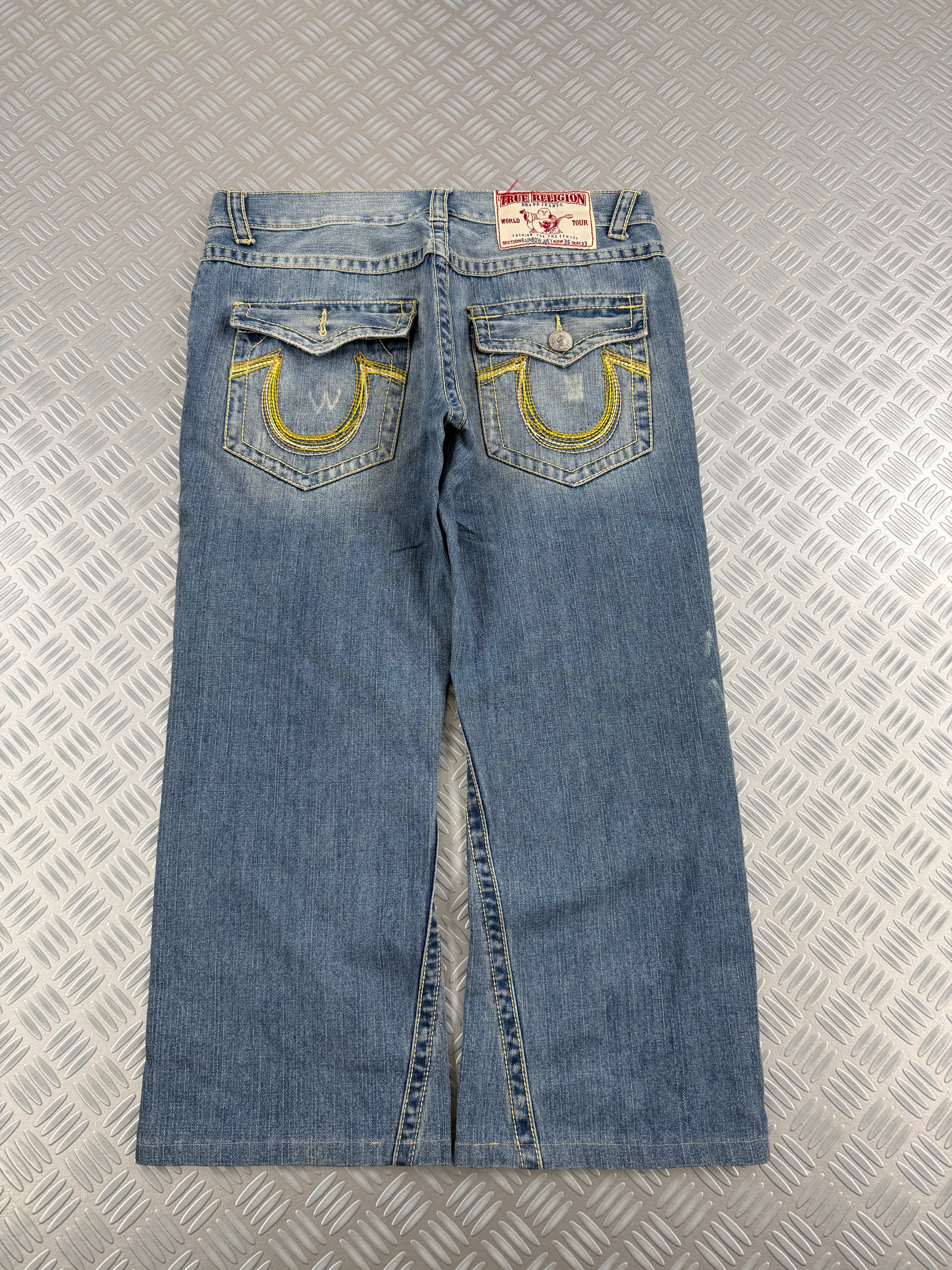 vintage true religión jeans rainbow joey (XL)