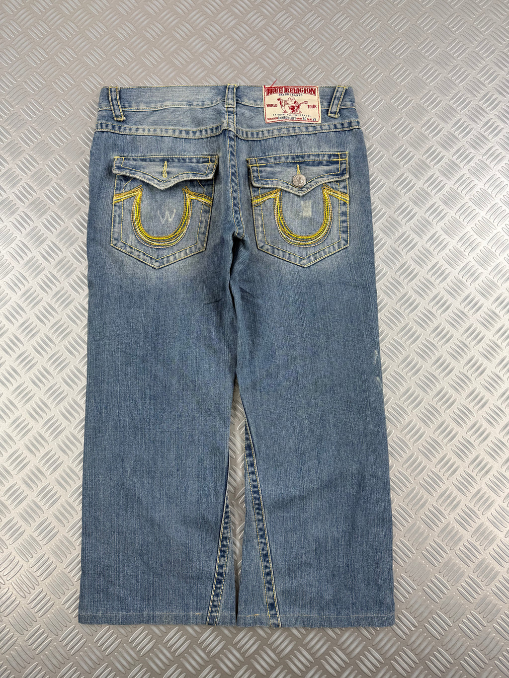 vintage true religión jeans rainbow joey (XL)