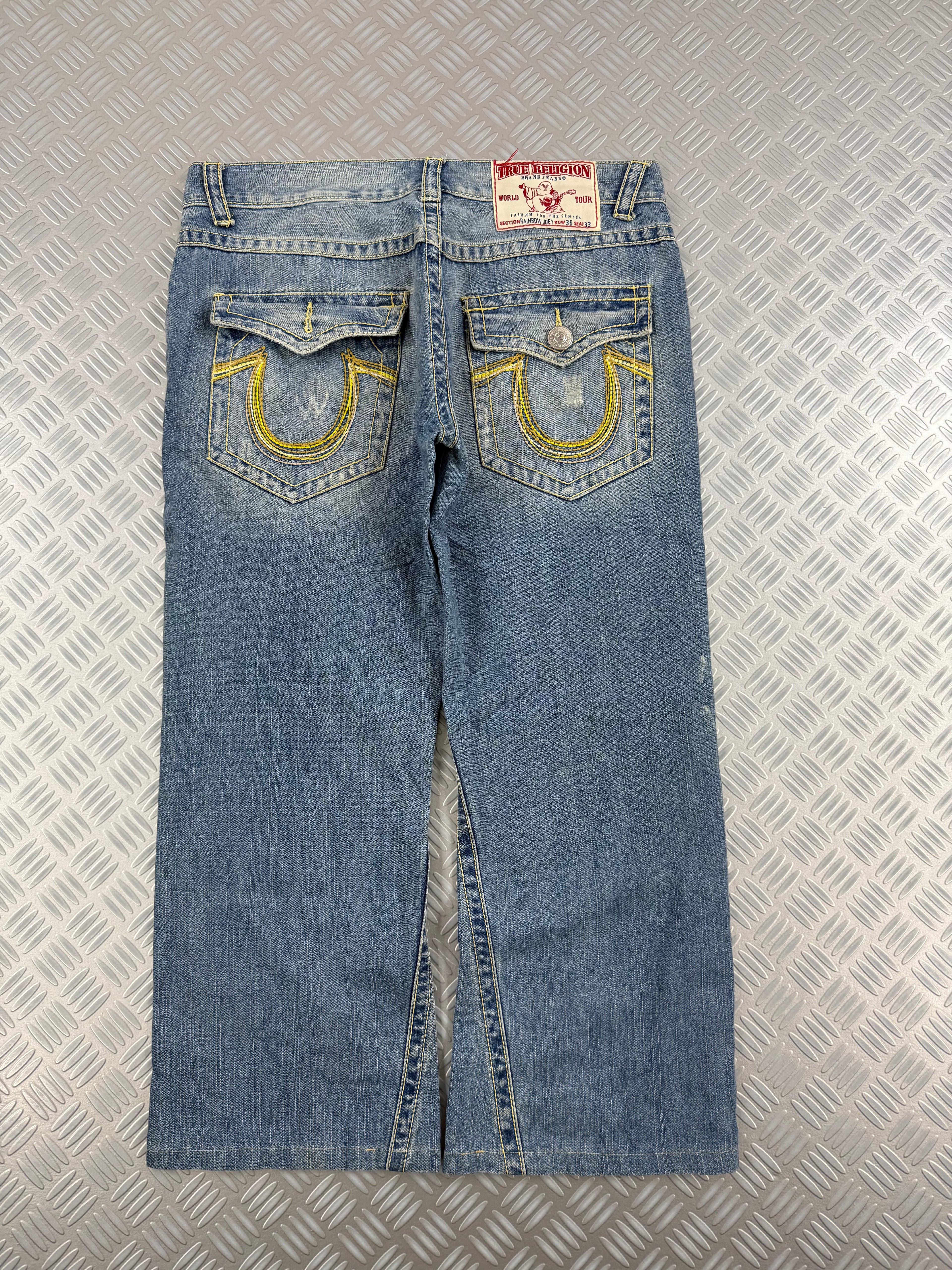 vintage true religión jeans rainbow joey (XL)
