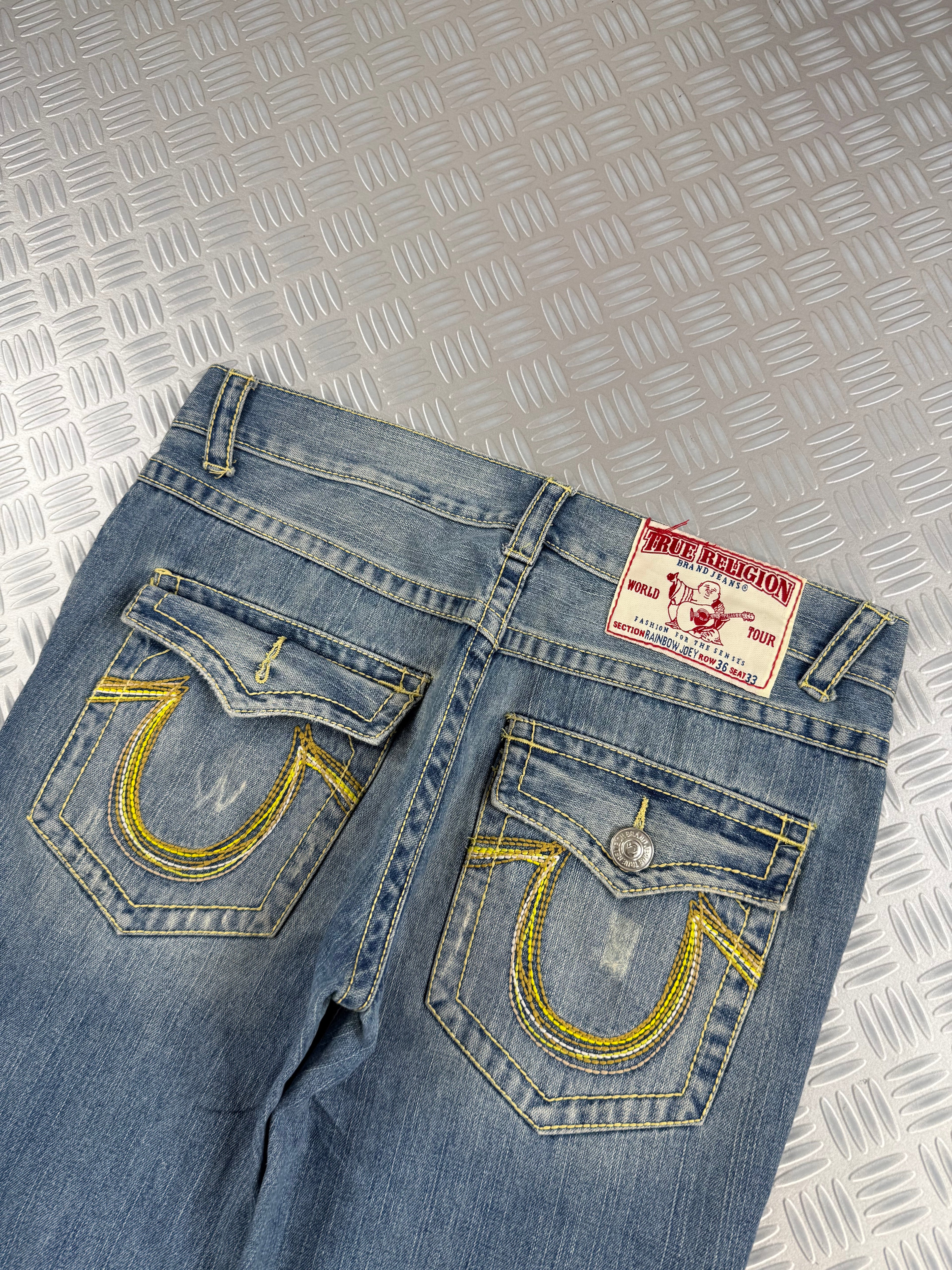vintage true religión jeans rainbow joey (XL)