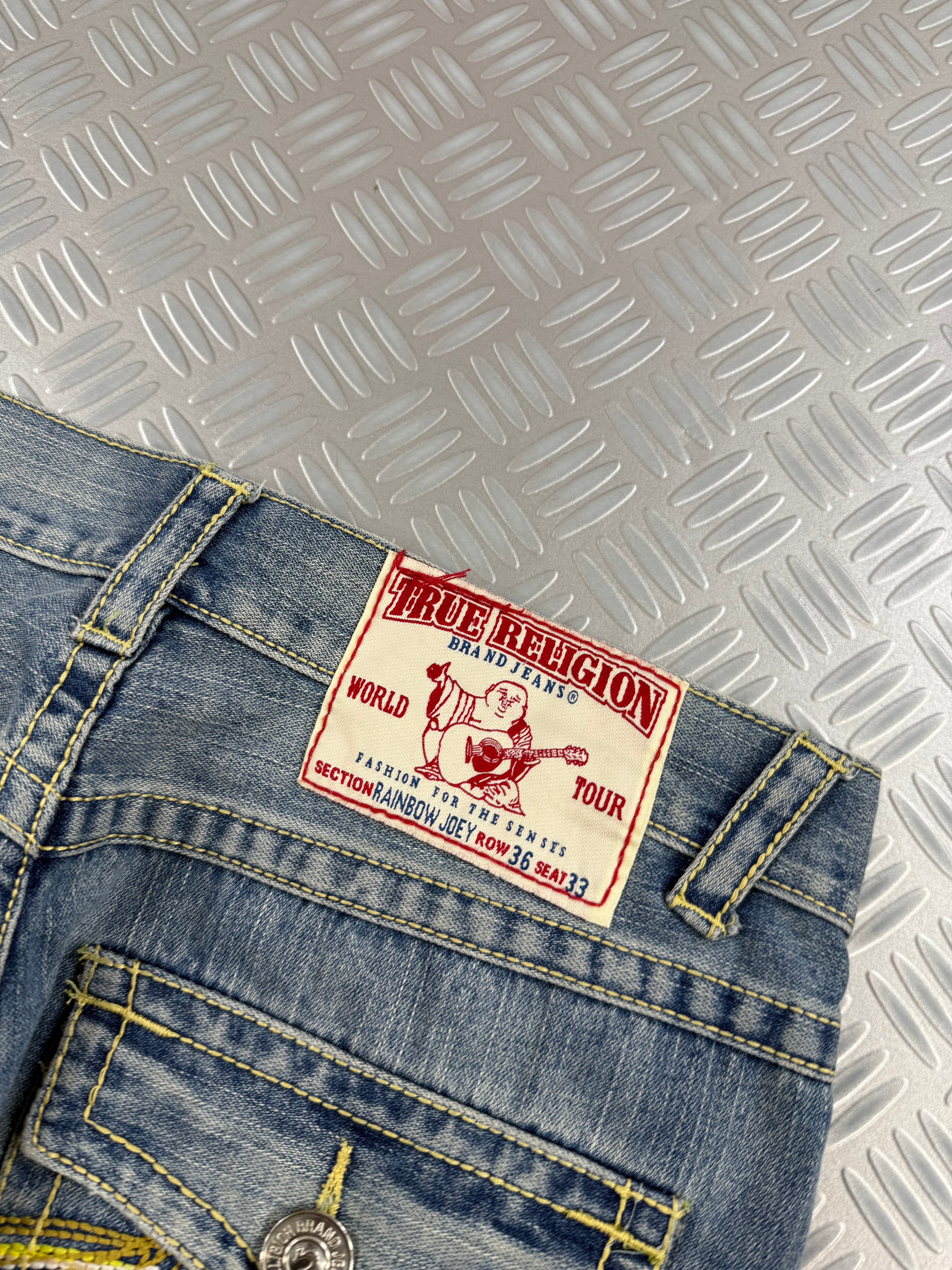 vintage true religión jeans rainbow joey (XL)