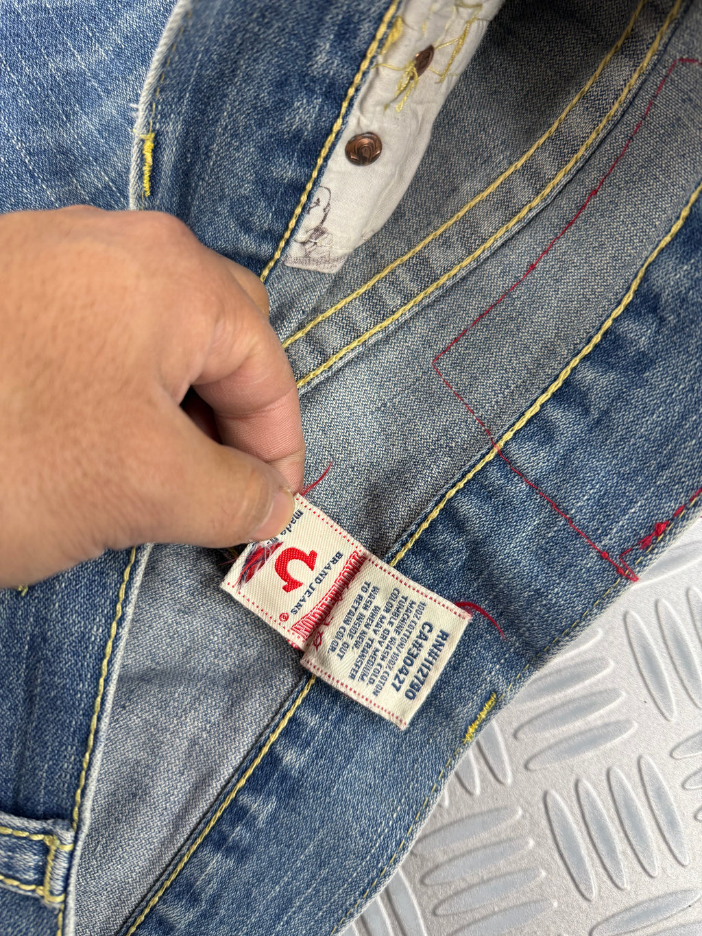 vintage true religión jeans rainbow joey (XL)