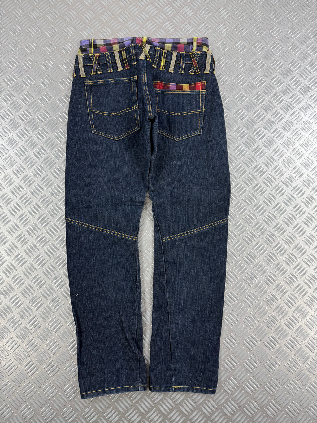 Japanese double waist jeans vintage (M)