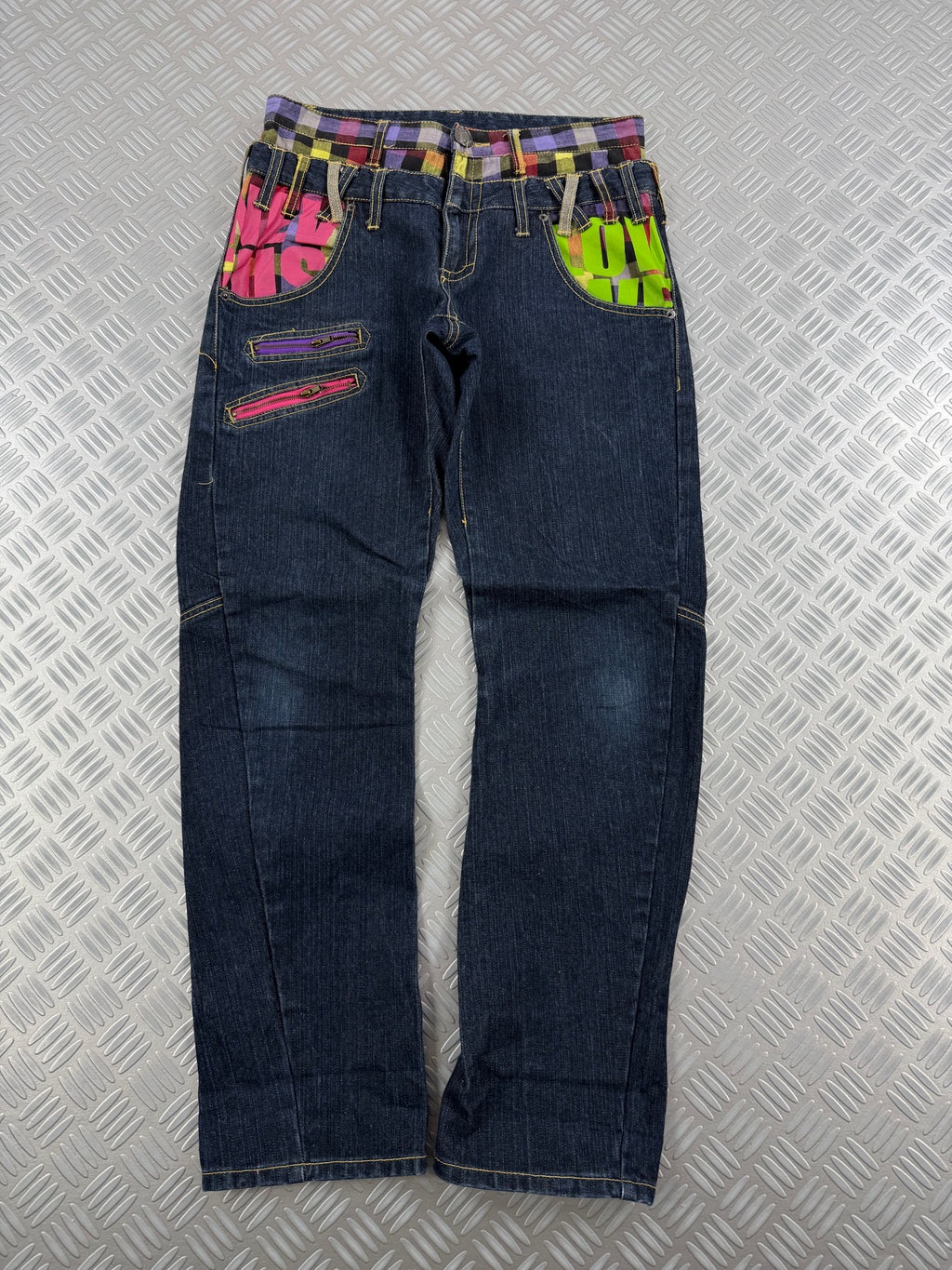 Japanese double waist jeans vintage (M)