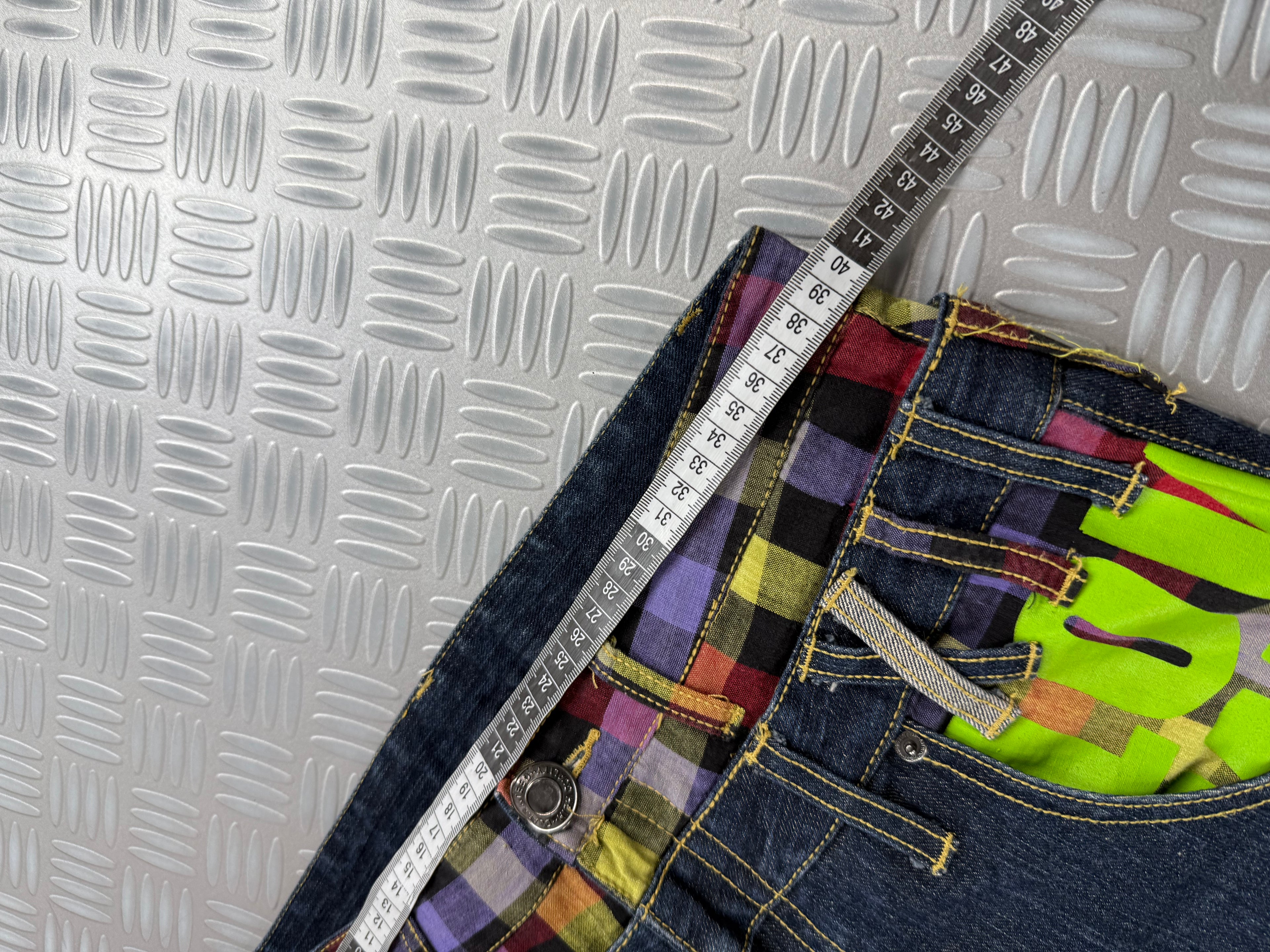 Japanese double waist jeans vintage (M)