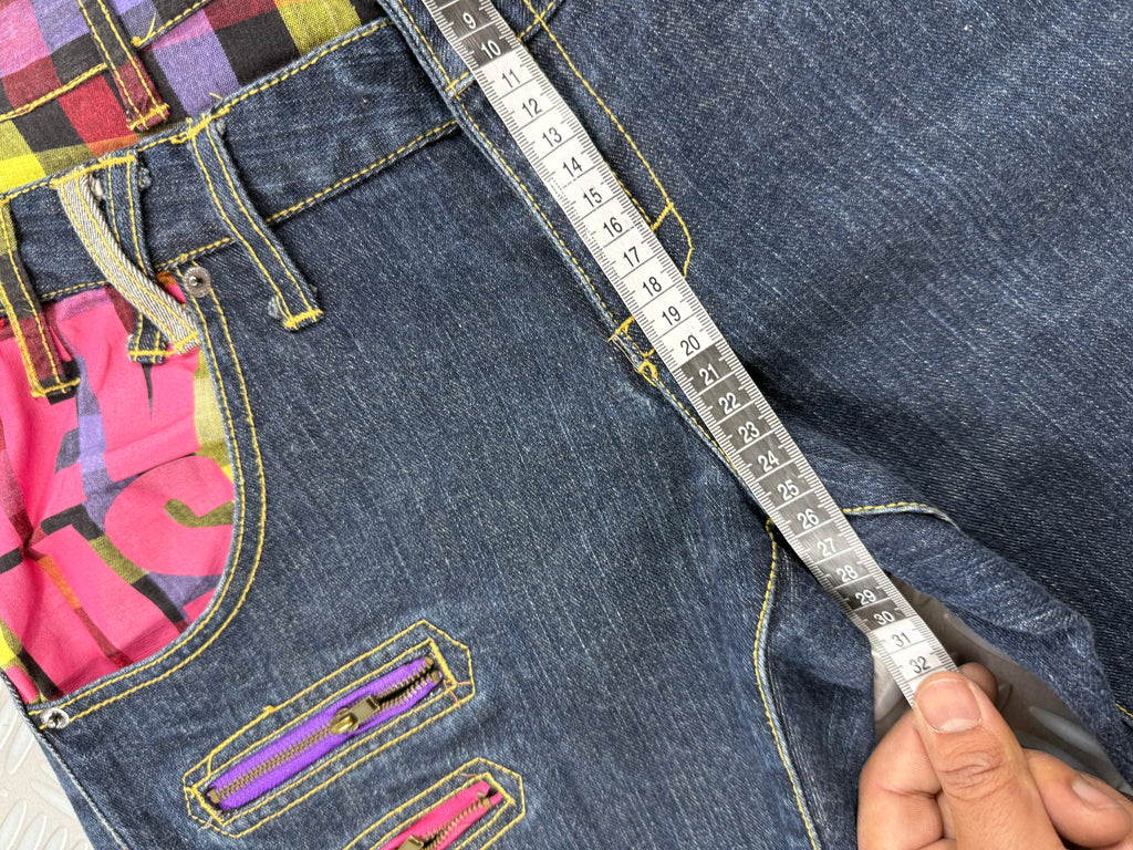 Japanese double waist jeans vintage (M)