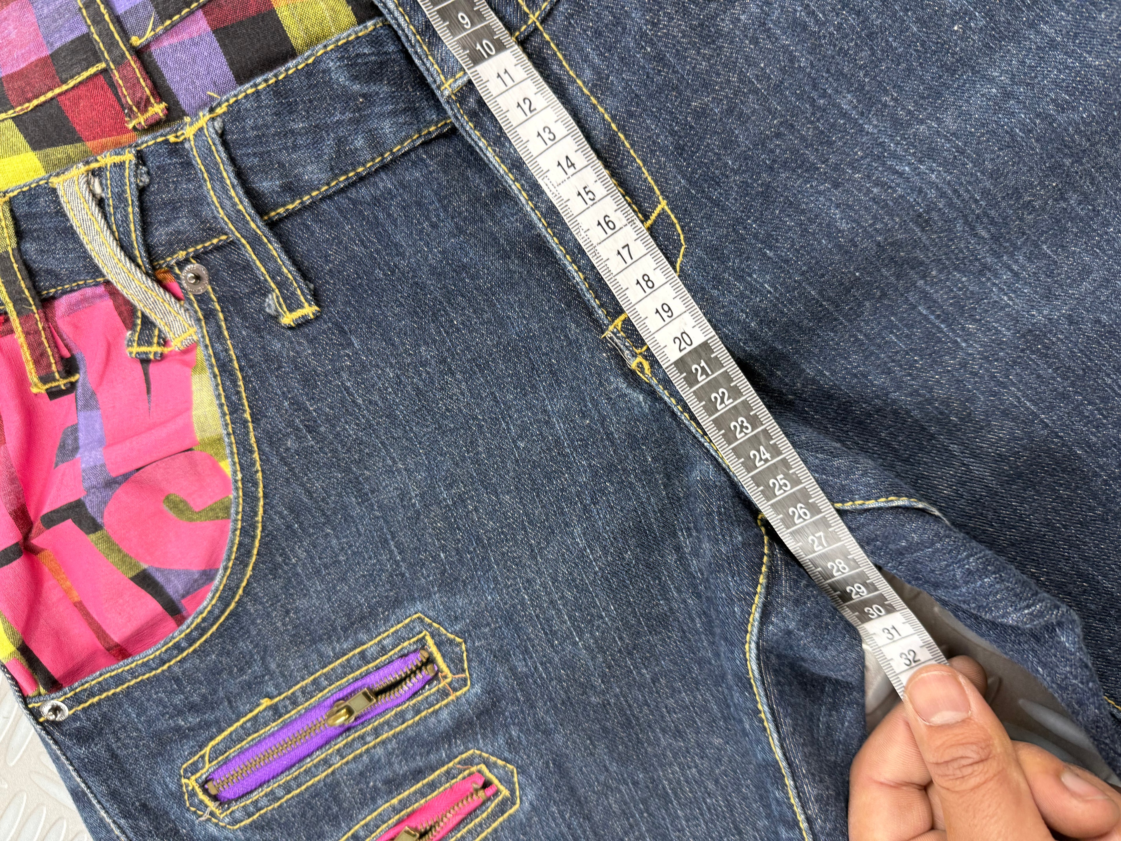 Japanese double waist jeans vintage (M)