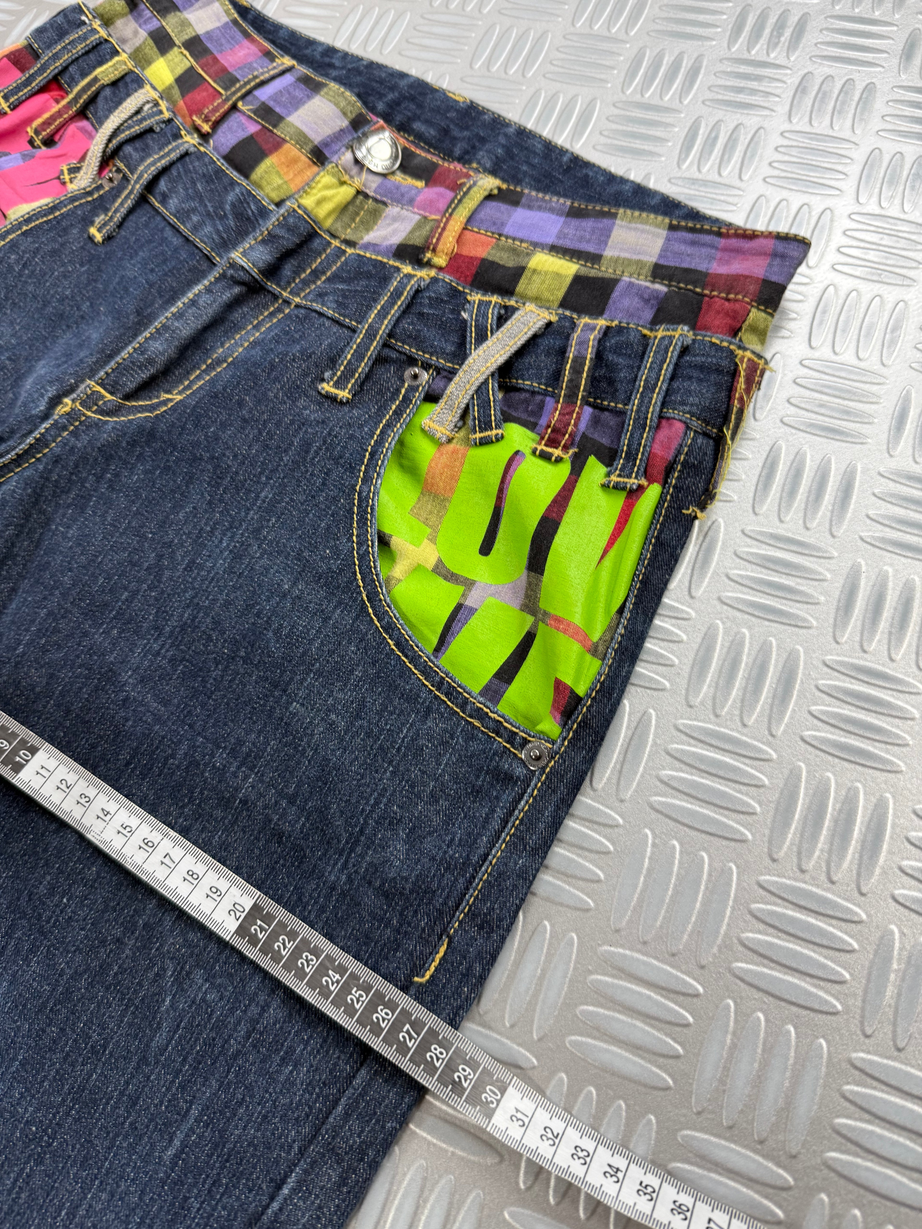 Japanese double waist jeans vintage (M)