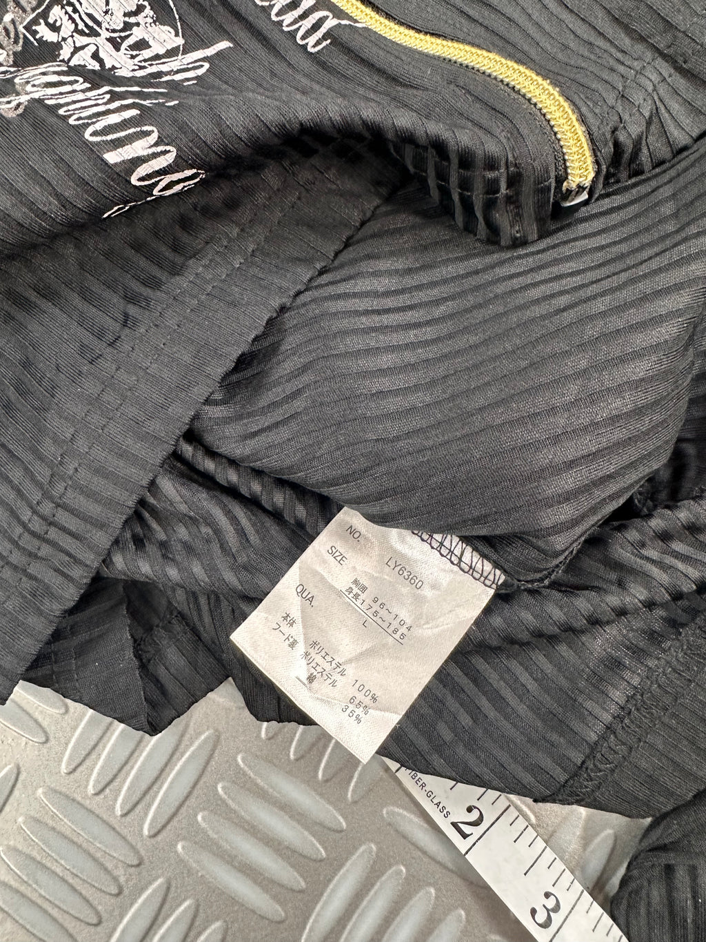 vintage hooded full zip japanese jacket (L)